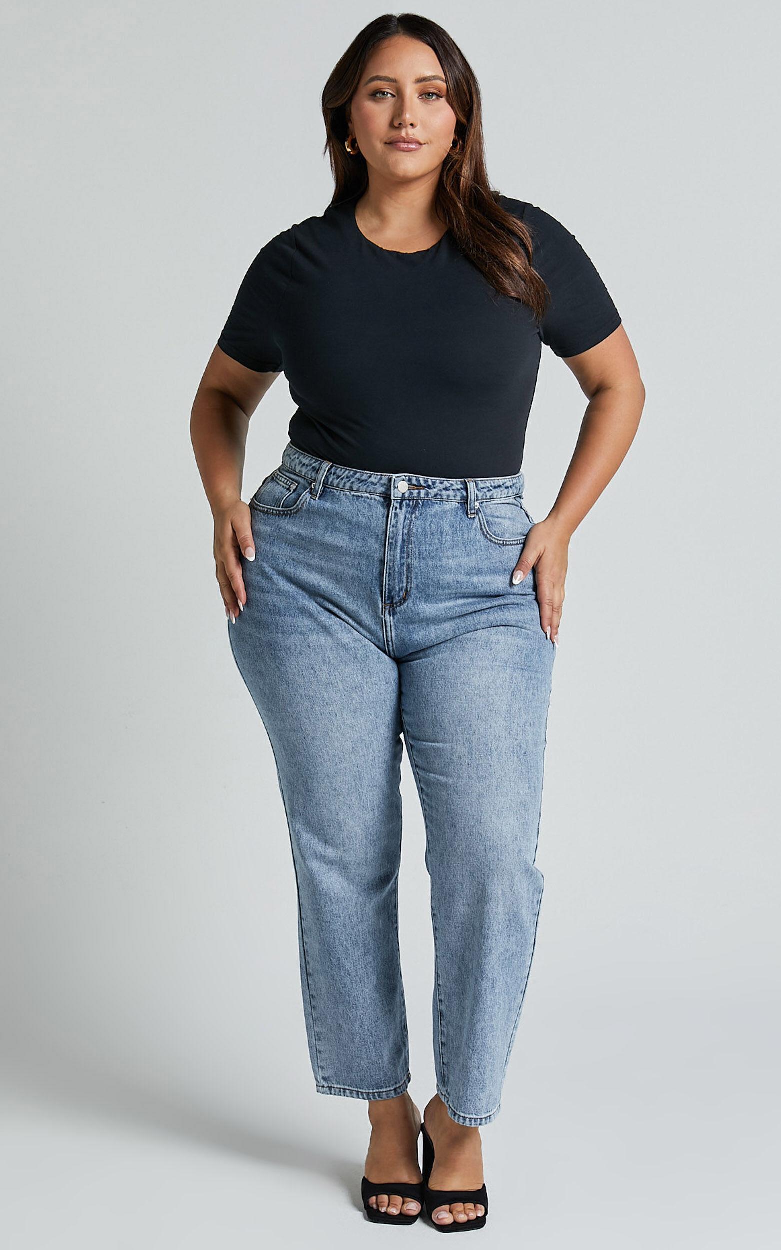 Alexie Tshirt - High Neckline Tshirt in Black Product Image