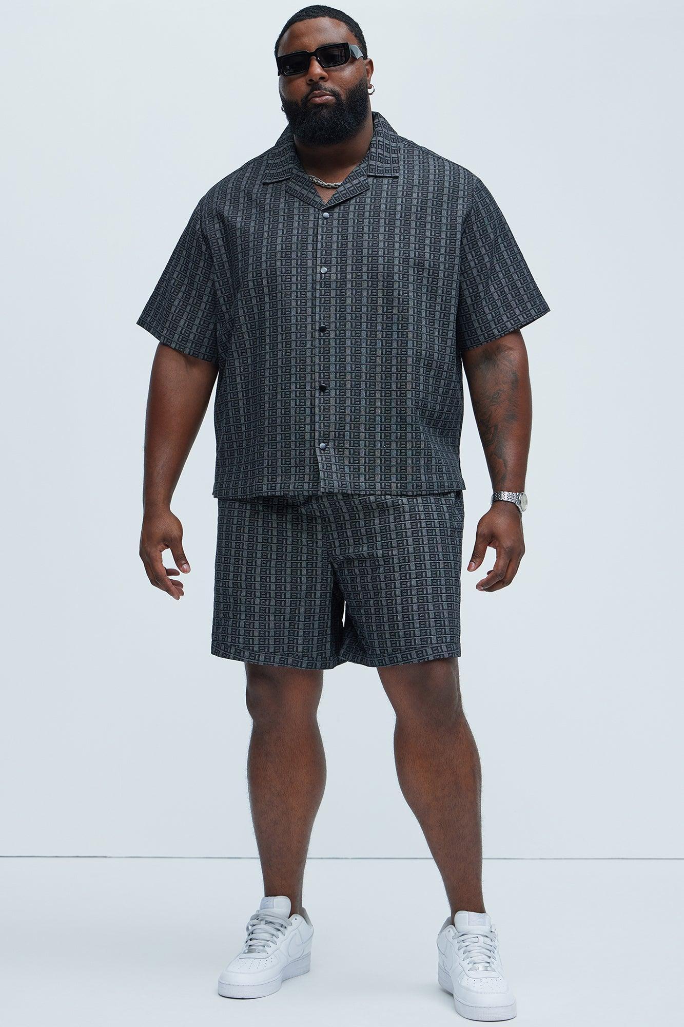 Berkeley Jacquard Shirt - Charcoal Product Image