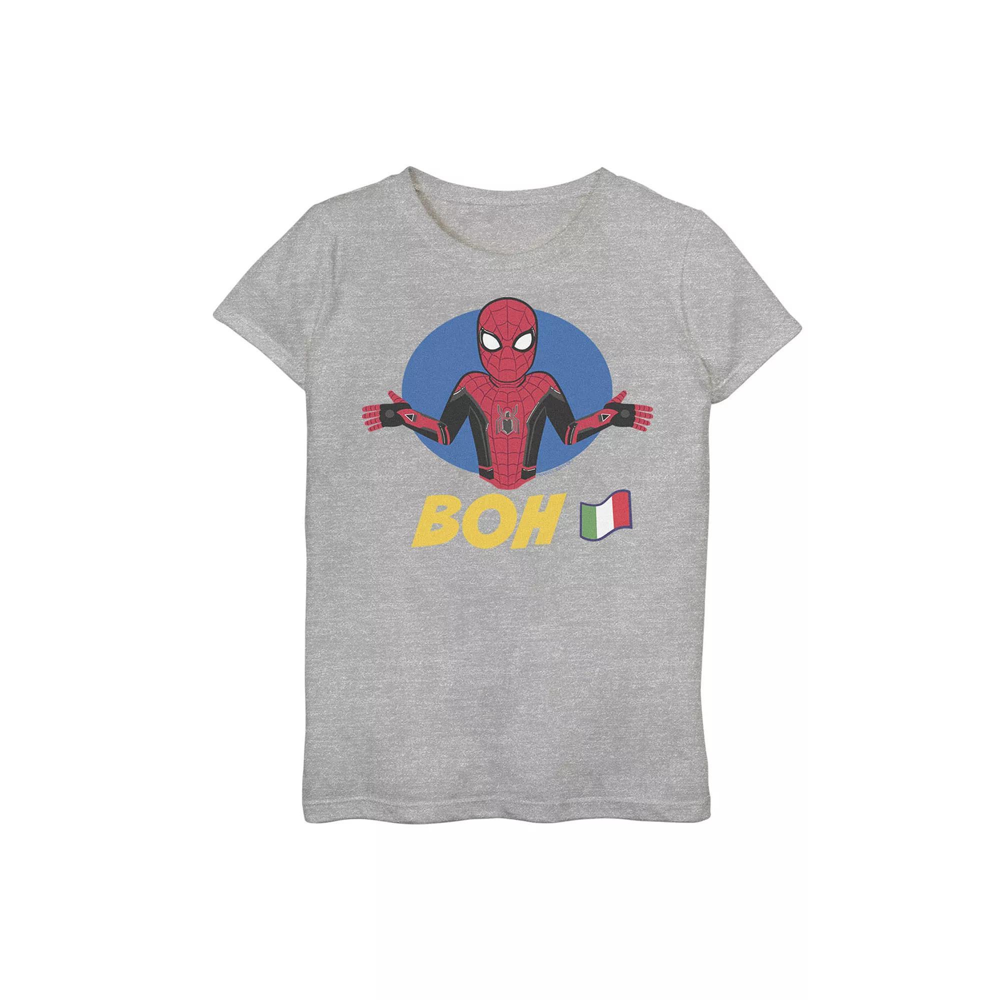 Girls 7-16 Marvel Spider-Man Far From Home BOH French Flag Graphic Tee, Girl's,  Product Image