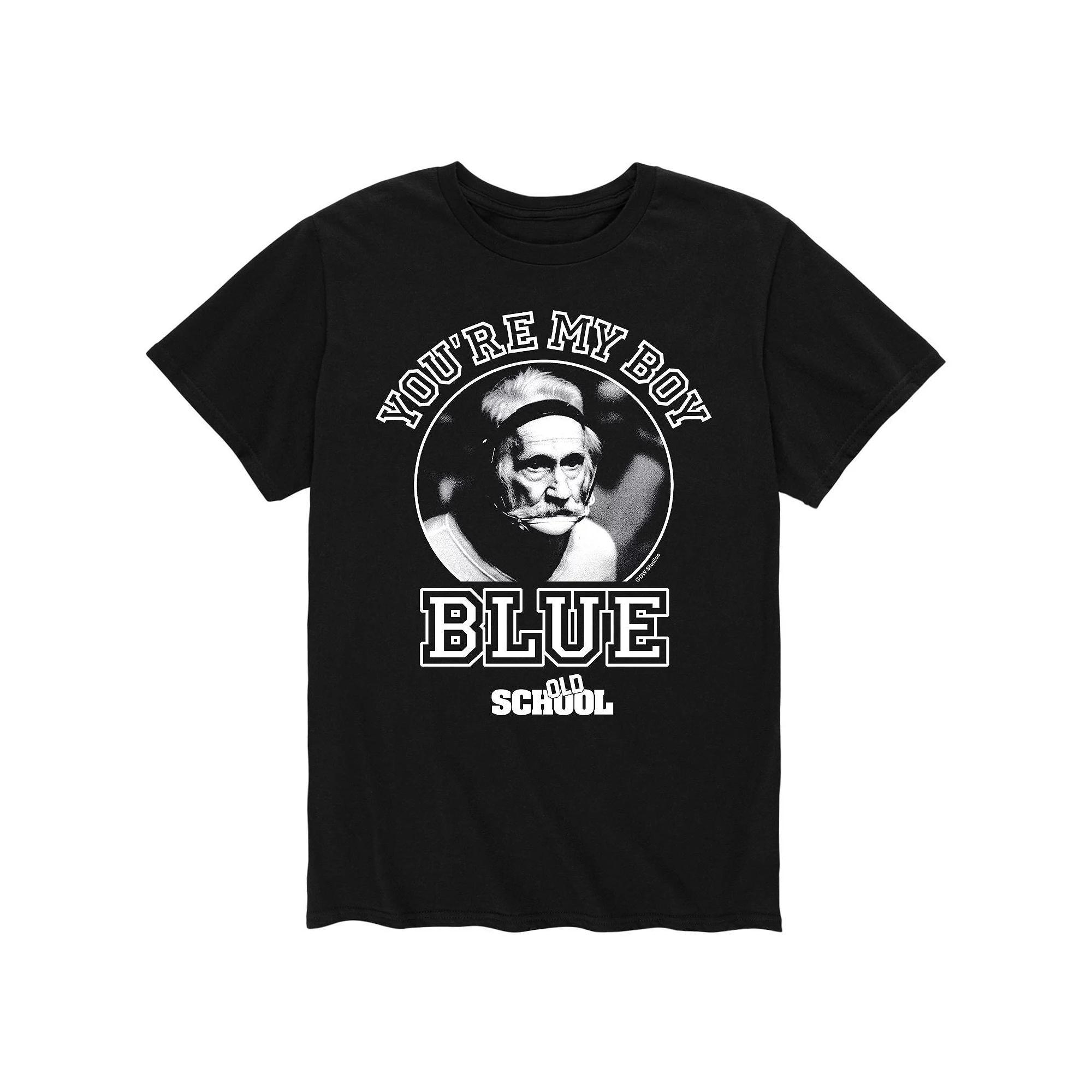Men's Old School You're My Boy, Blue Tee,  Product Image
