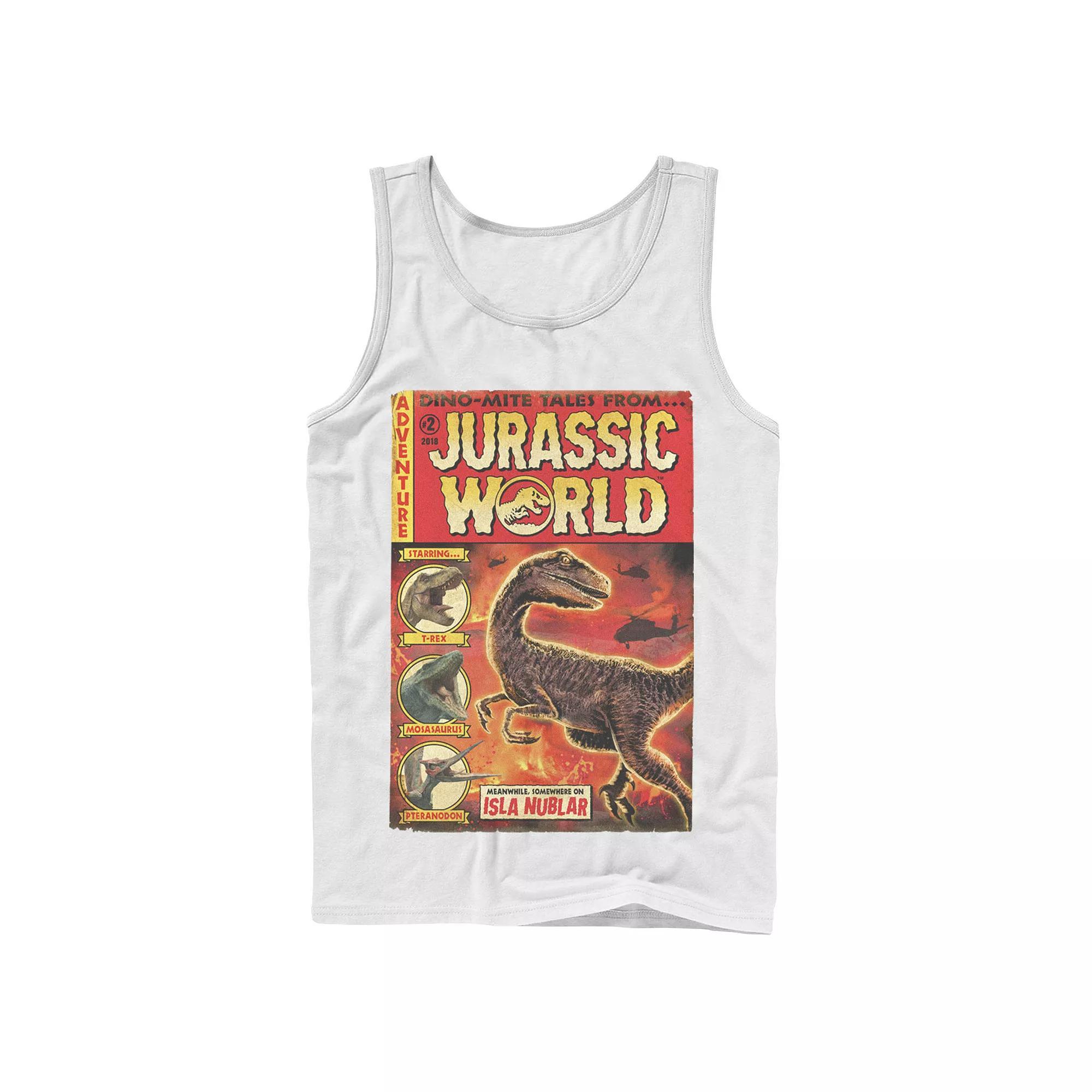 Men's Jurassic World Two Dino-Mite Tales Vintage Tank Top,  Product Image
