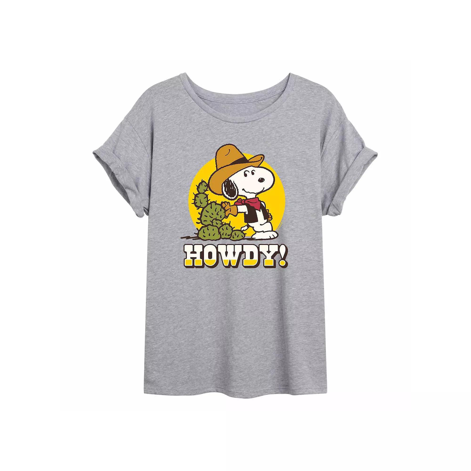 Juniors' Peanuts Howdy Western Over Product Image