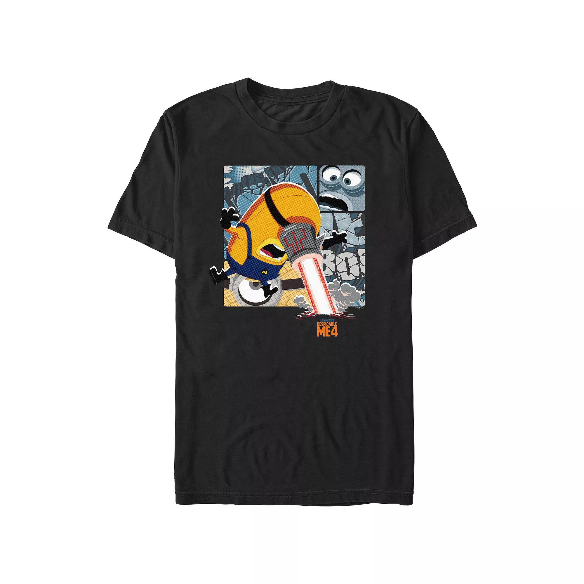 Men's Despicable Me 4 Laser Eye Graphic Tee, Size: Small, Black Product Image