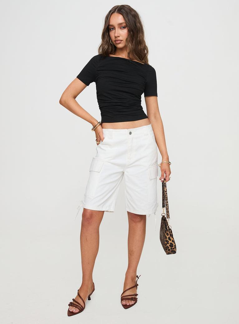 Bleachers Shorts White Product Image