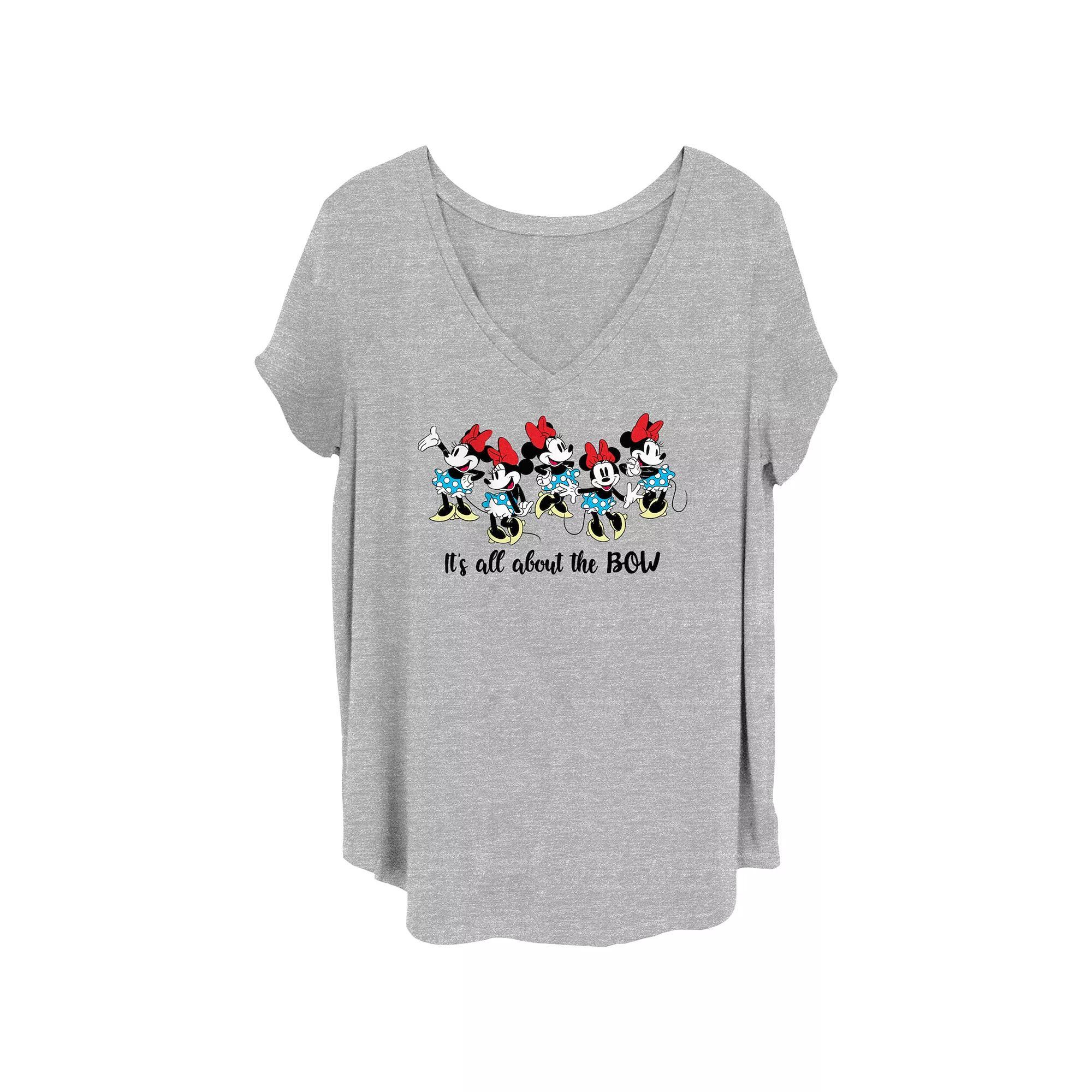 Disney's Minnie Up And Down Juniors' Plus Graphic Tee, Women's,  Product Image
