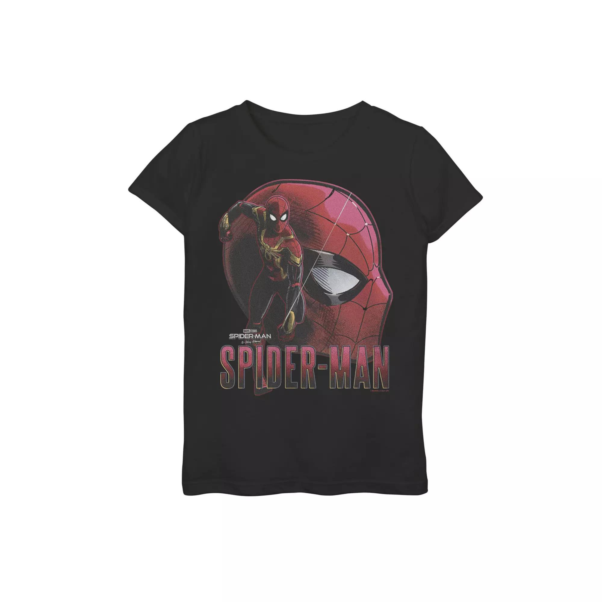 Girls 7-16 Marvel Spider-Man No Way Home Spidey Profile Graphic Tee, Girl's, Size: Large, Black Product Image