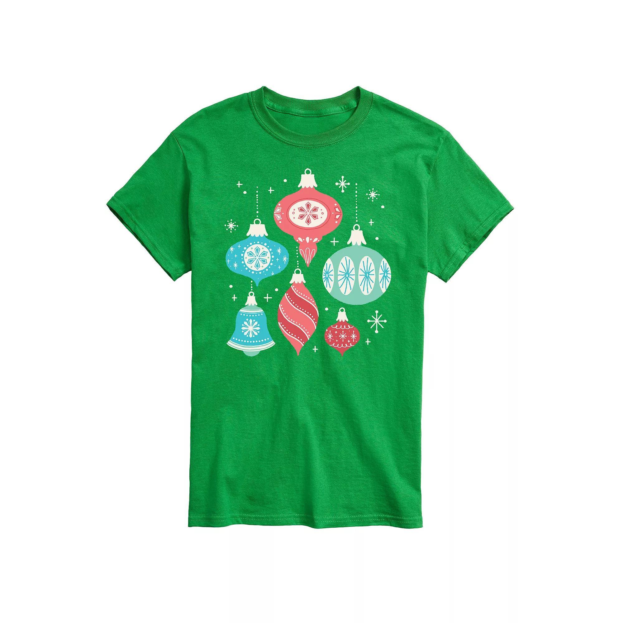 Big & Tall Retro Ornaments Graphic Tee, Men's,  Product Image