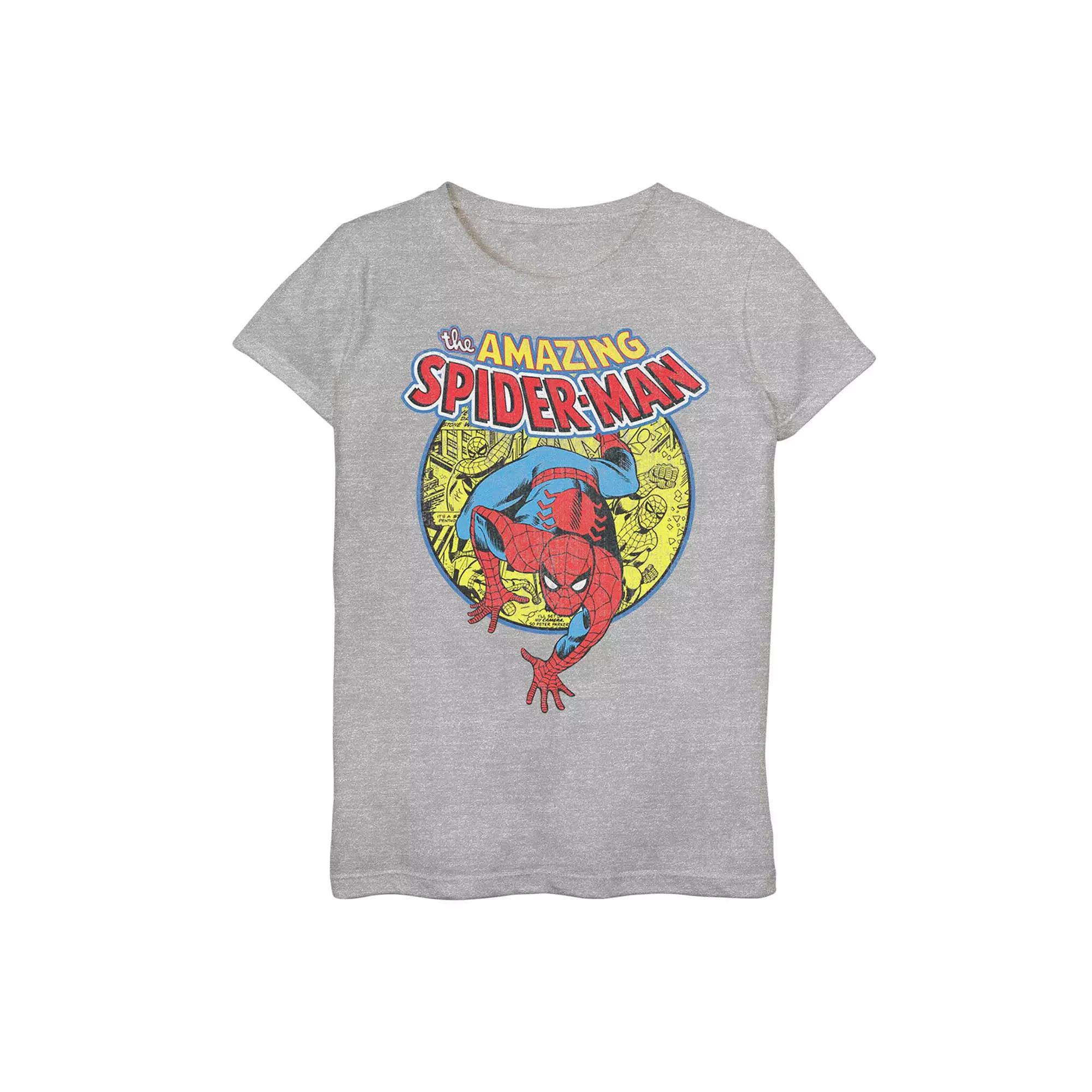 Girls 7-16 Marvel The Amazing Spider-Man Classic Crawl Graphic Tee, Girl's,  Product Image