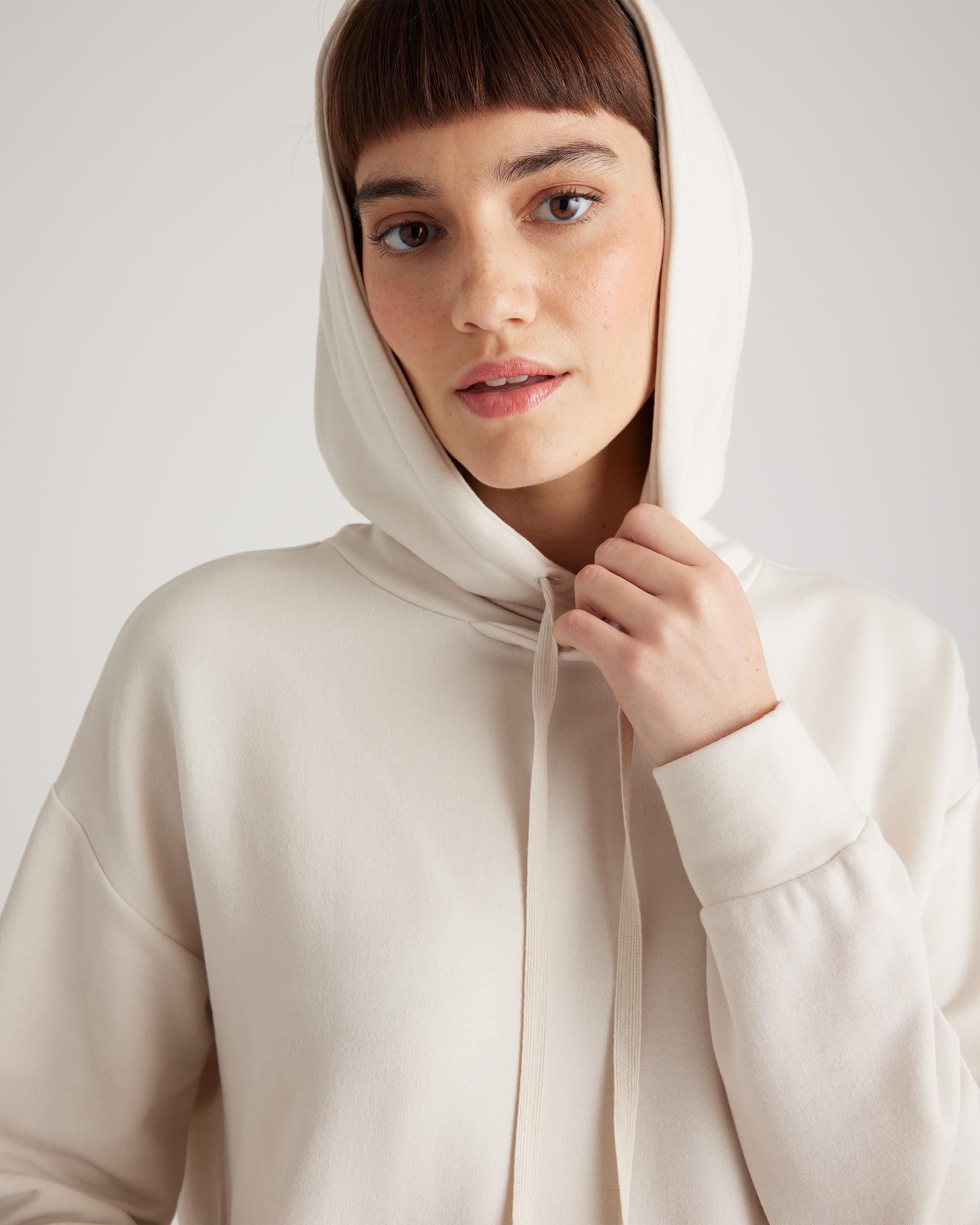 Quince | Women's SuperSoft Fleece Pullover Hoodie Lenzing Modal Product Image