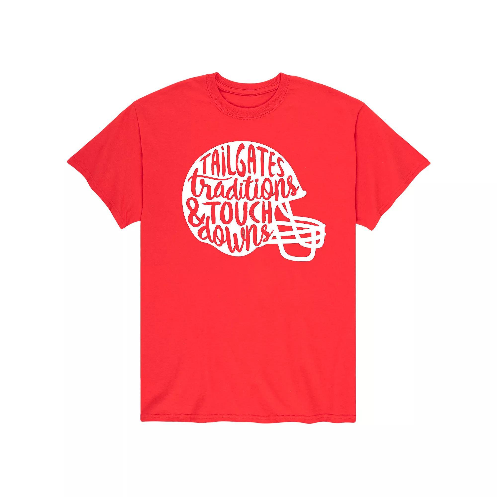 Men's Tailgates Touchdowns Helmets Tee,  Product Image