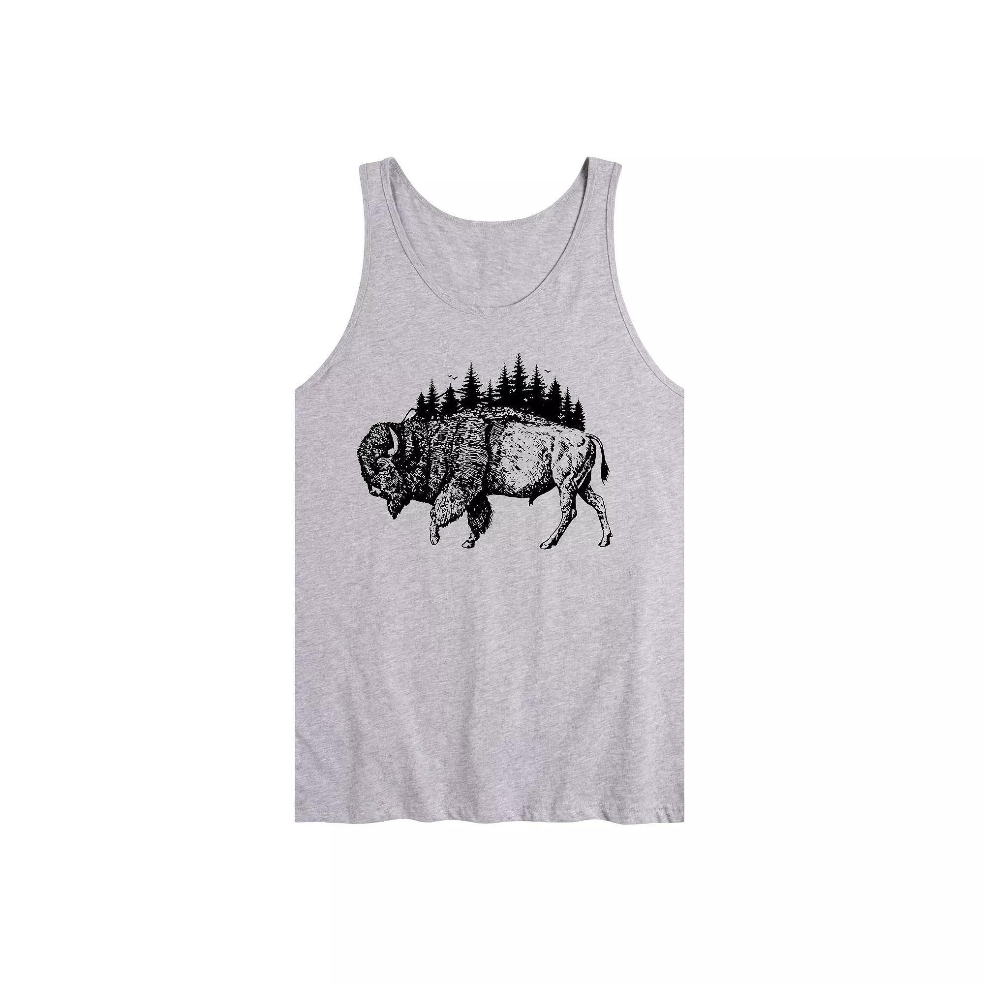Men's Bison Mountain Tank Top,  Product Image