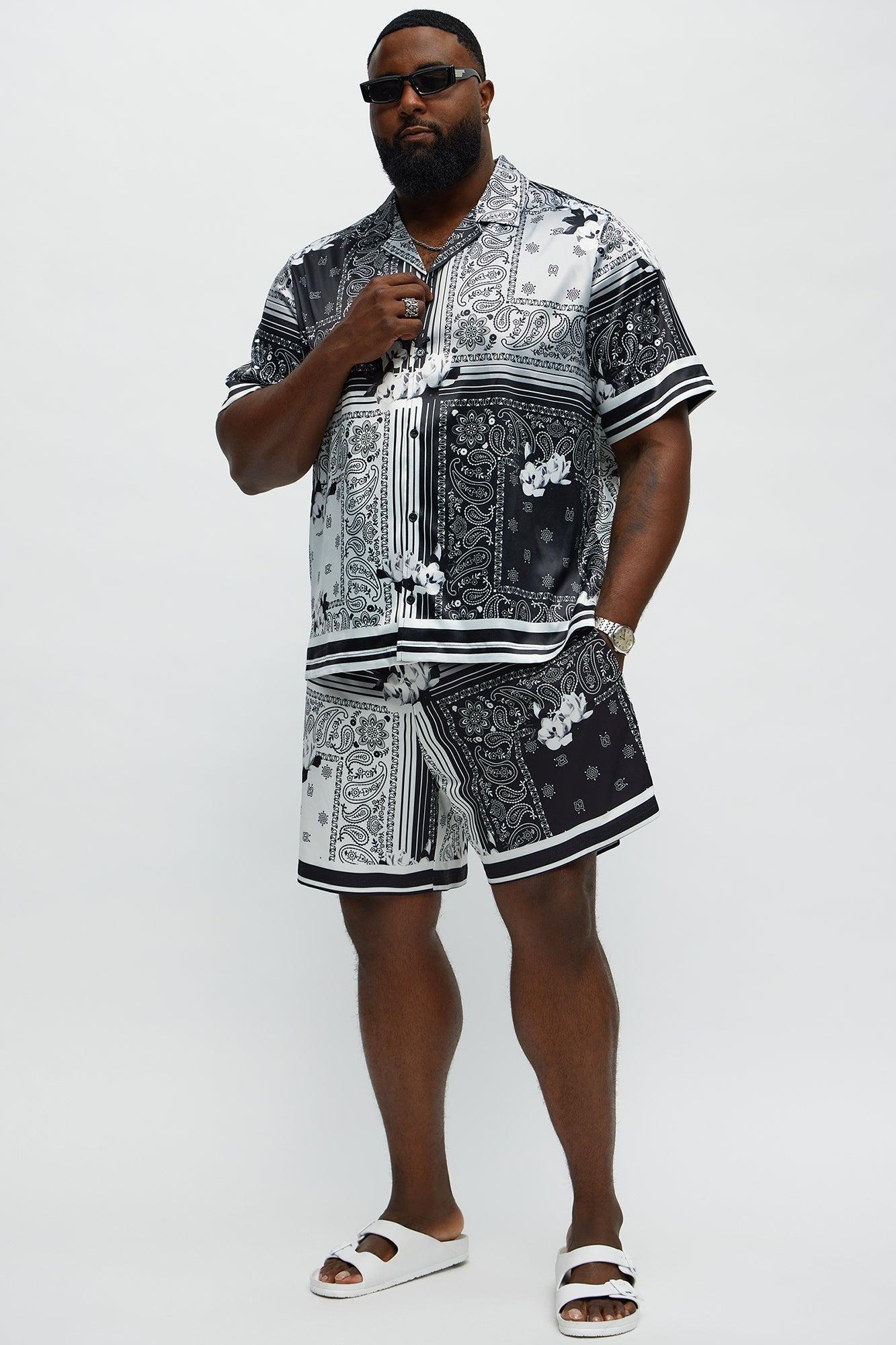 Paisley Drift Swim Classic Trunk - Black/combo Male Product Image