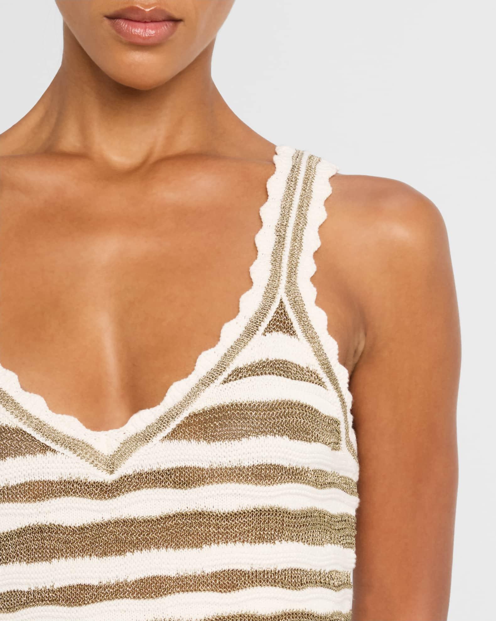 Binetto Stripe Knit Tank Top Product Image