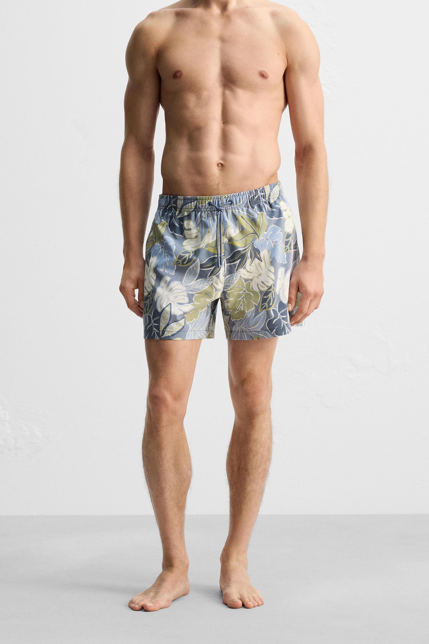 PRINTED MID-LENGTH SWIMSUIT Product Image