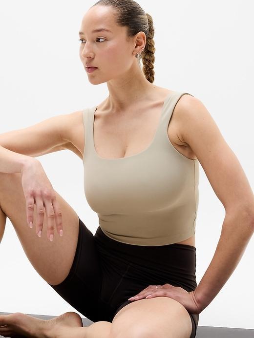 Transcend Square Neck Crop Sports Bra D-DD Product Image