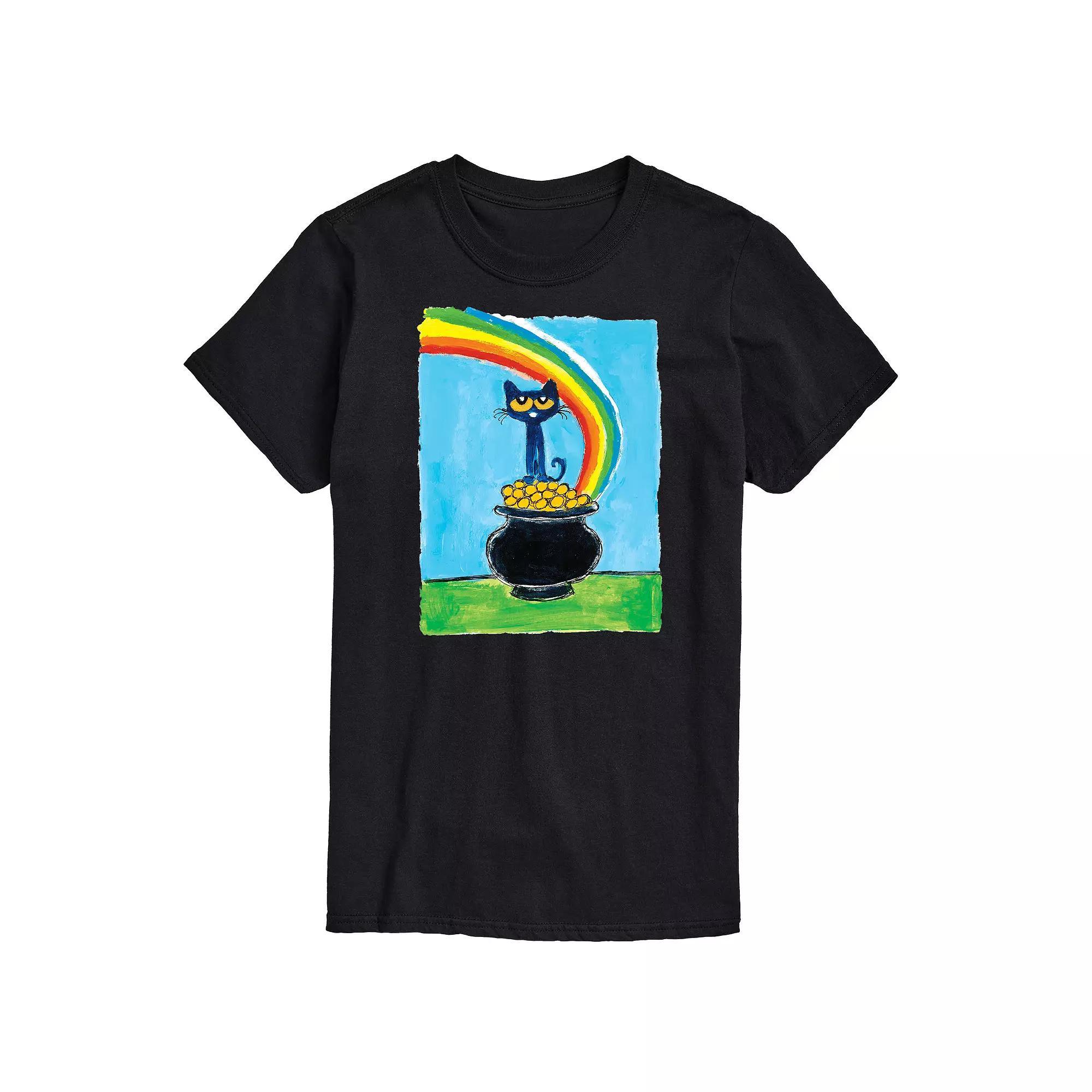 Big & Tall Pete The Cat Pot Of Gold Tee, Men's, Size: XXL Tall, Black Product Image