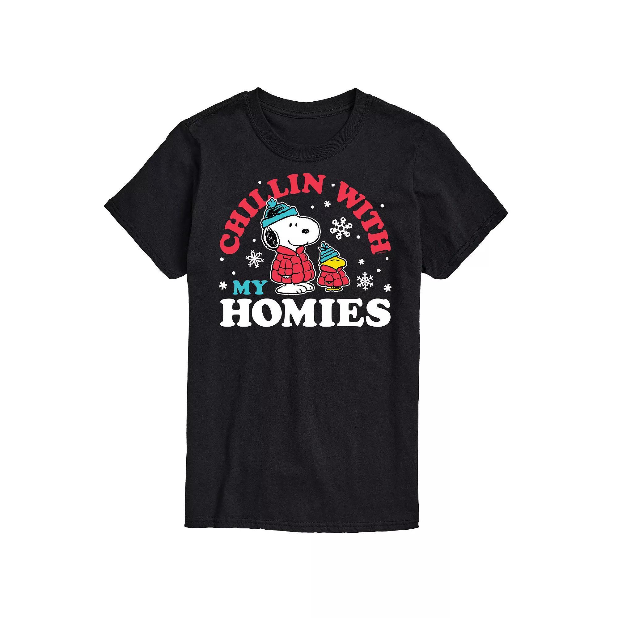 Big & Tall Peanuts Chillin Homies Tee, Men's,  Product Image