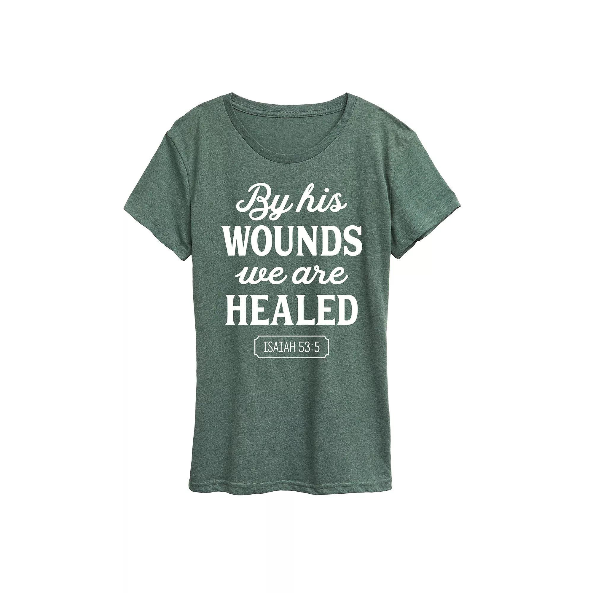 Women's By His Wounds Isaiah Graphic Tee,  Product Image