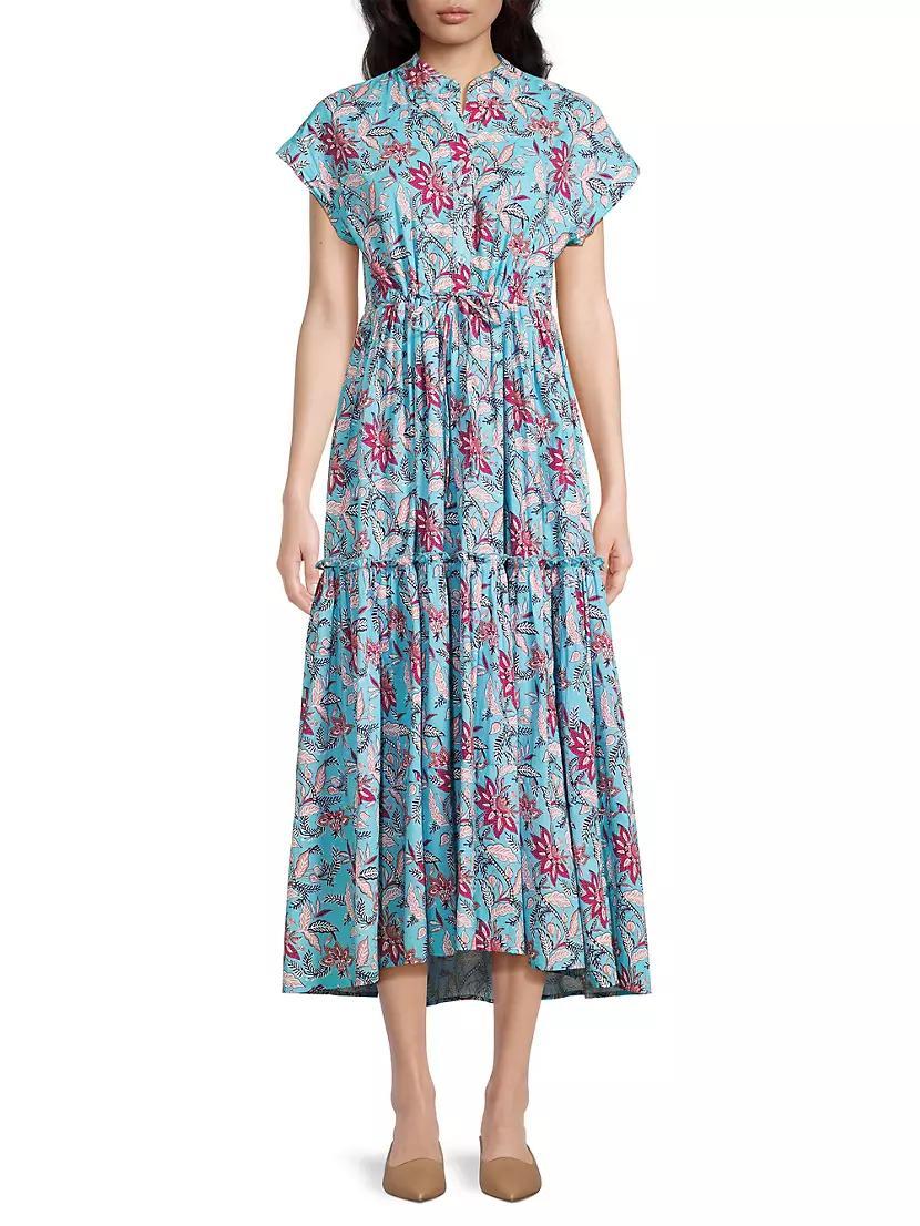 Mumi Floral Cotton Maxi Dress Product Image