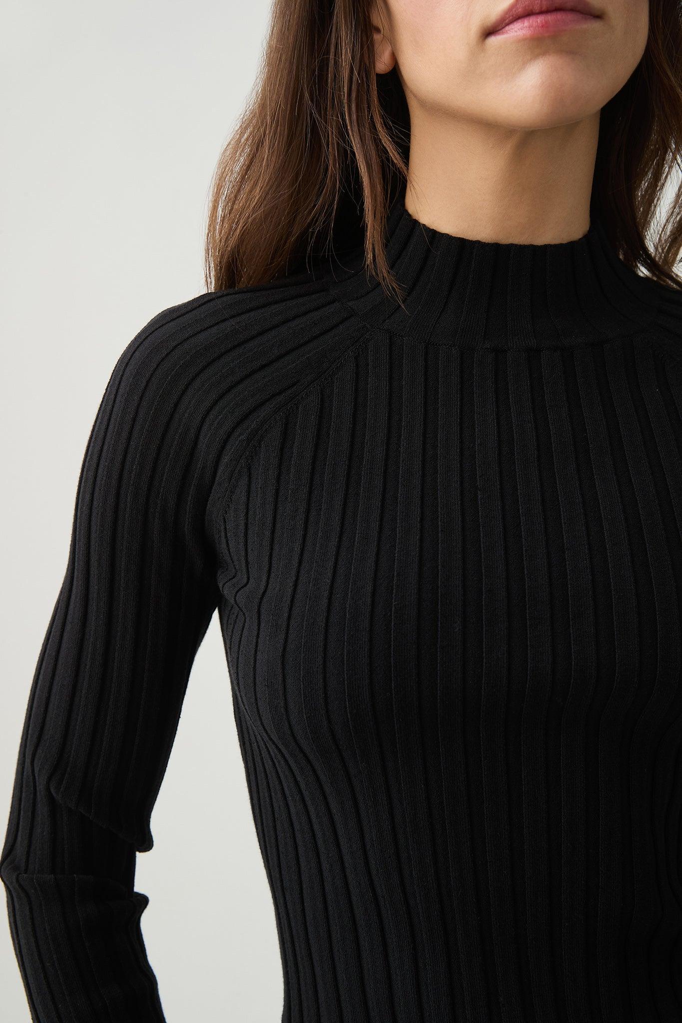 Ribbed Raglan Long Sleeve Top 460 Product Image