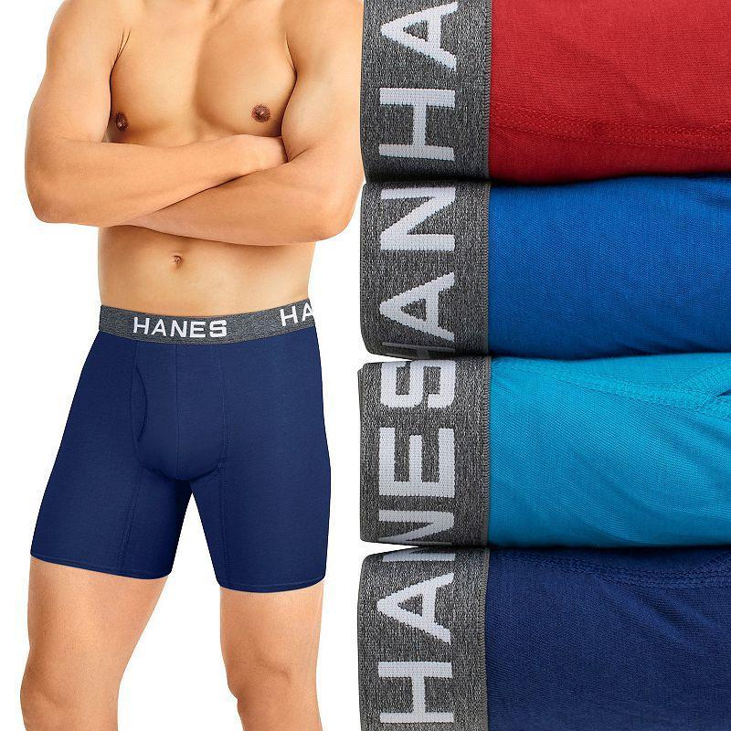 Mens Hanes Ultimate ComfortFlex Fit 4-pack Boxer Briefs Product Image