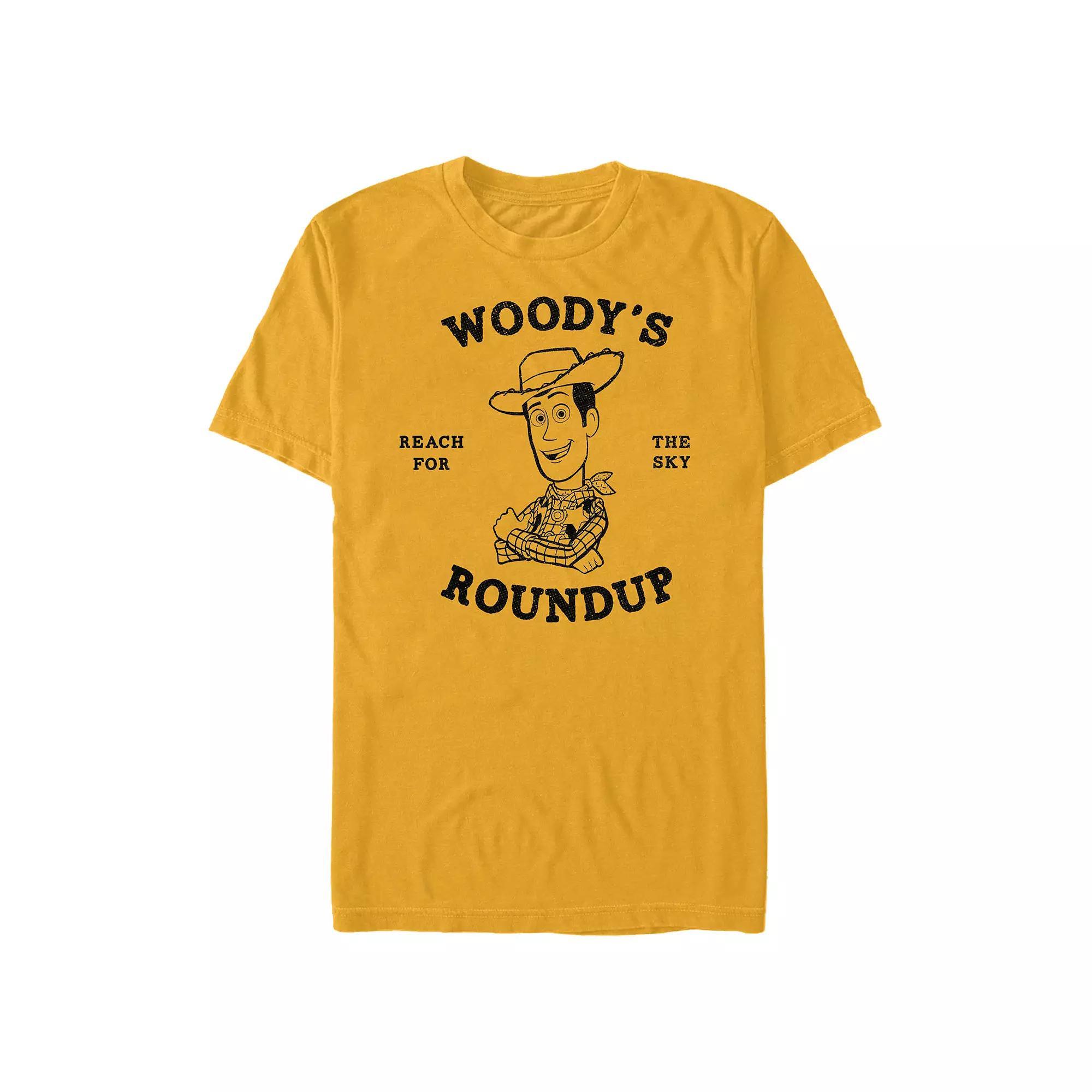 Disney / Pixar's Toy Story Woody's Roundup Men's Graphic Tee, Size: Medium, Gold Product Image