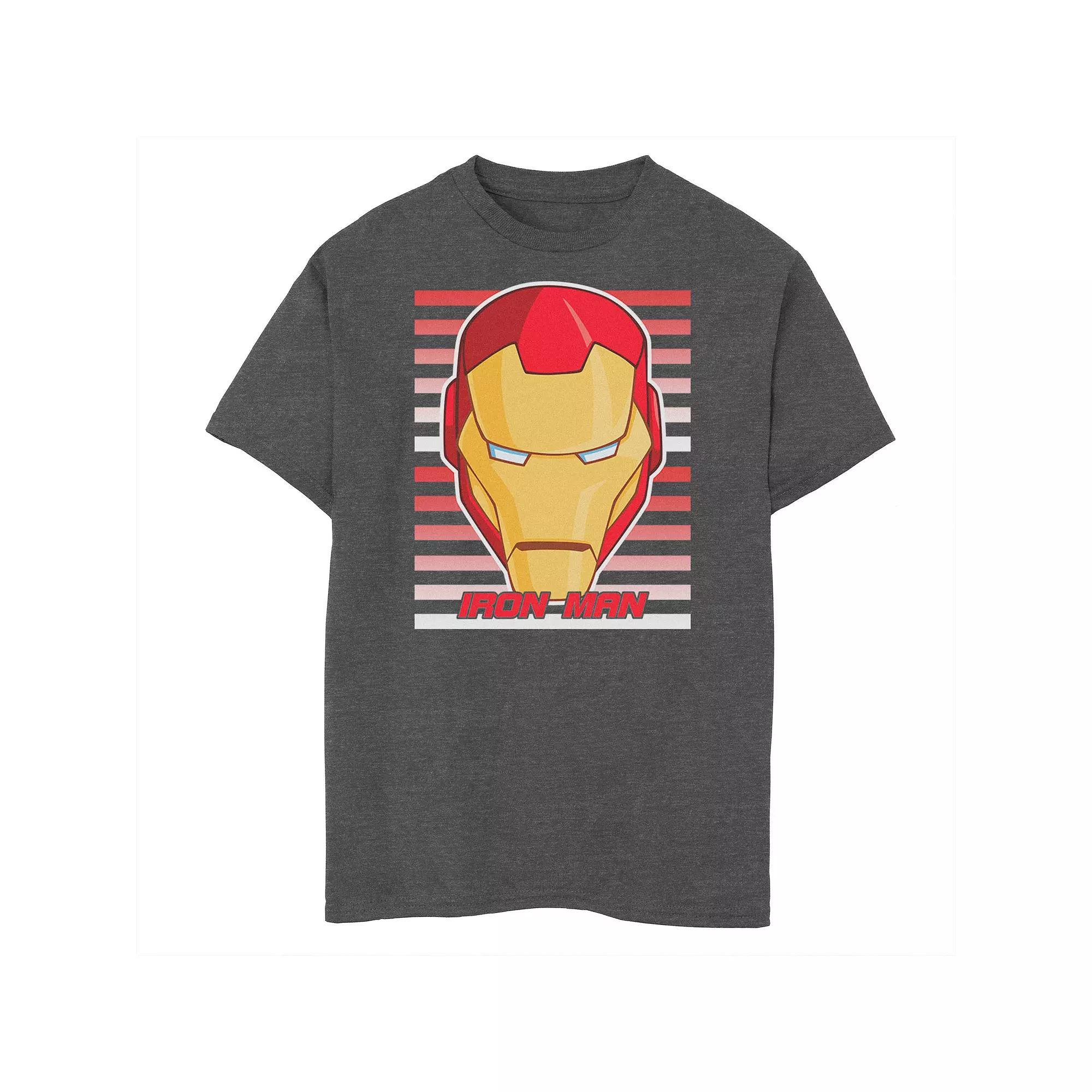 Boys 6-20 Marvel Avengers Assemble Iron Man Face Tee, Boy's,  Product Image