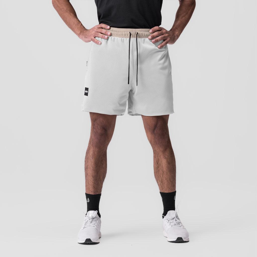 0795. SilverPlus™ Mesh Reversible Short - Beige/White Male Product Image