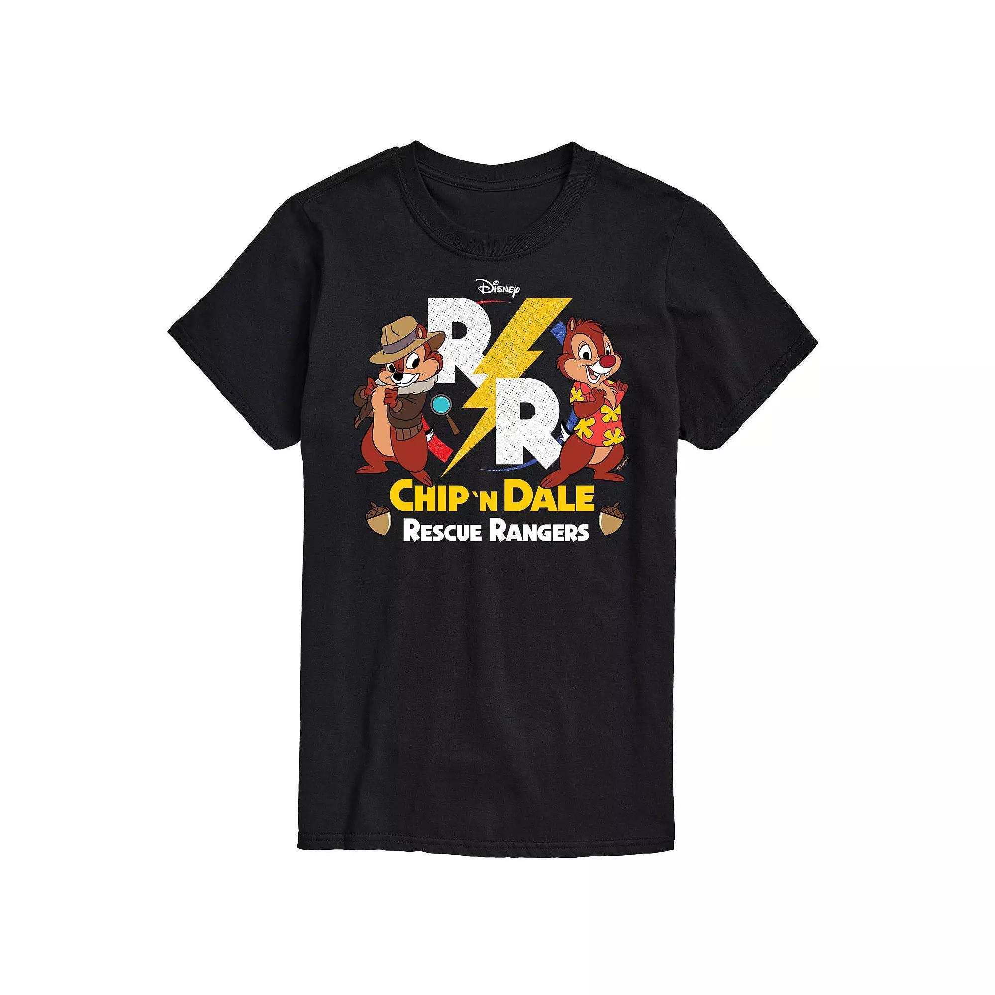 Big & Tall Disney Chip N Dale Rescue Rangers, Men's, Size: 4XL Tall, Black Product Image