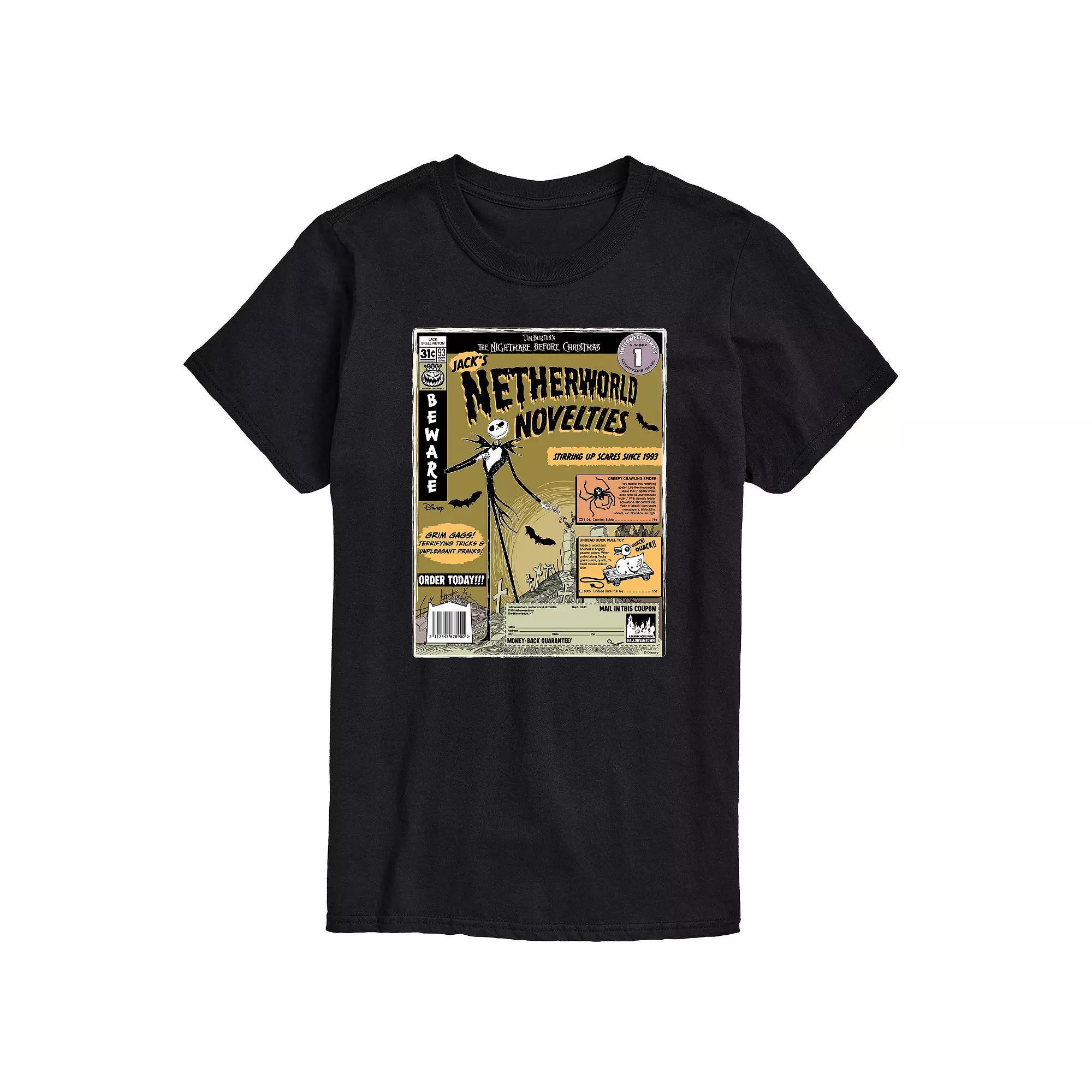 Disney's The Nightmare Before Christmas Men's Netherworld Graphic Tee, Size: Small, Black Product Image