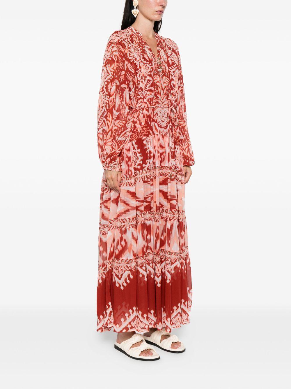 tropical-print maxi dress Product Image