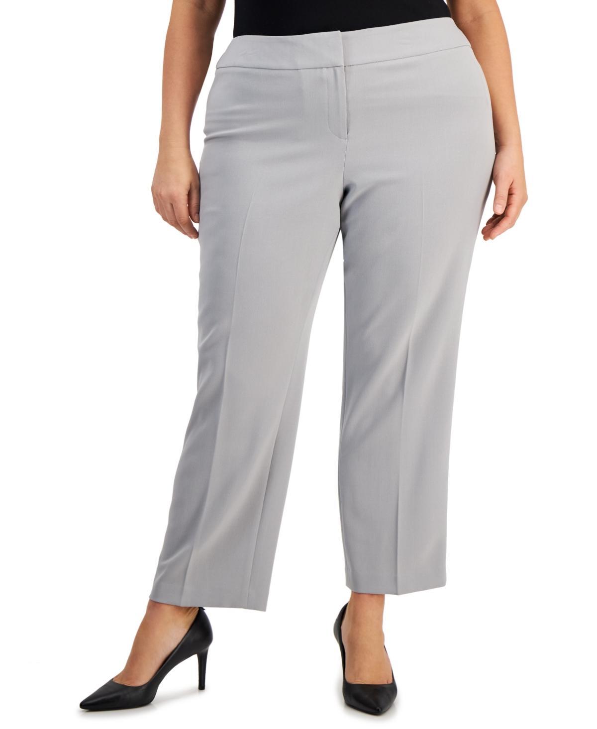 Kasper Plus Size Straight-Leg Pants Product Image