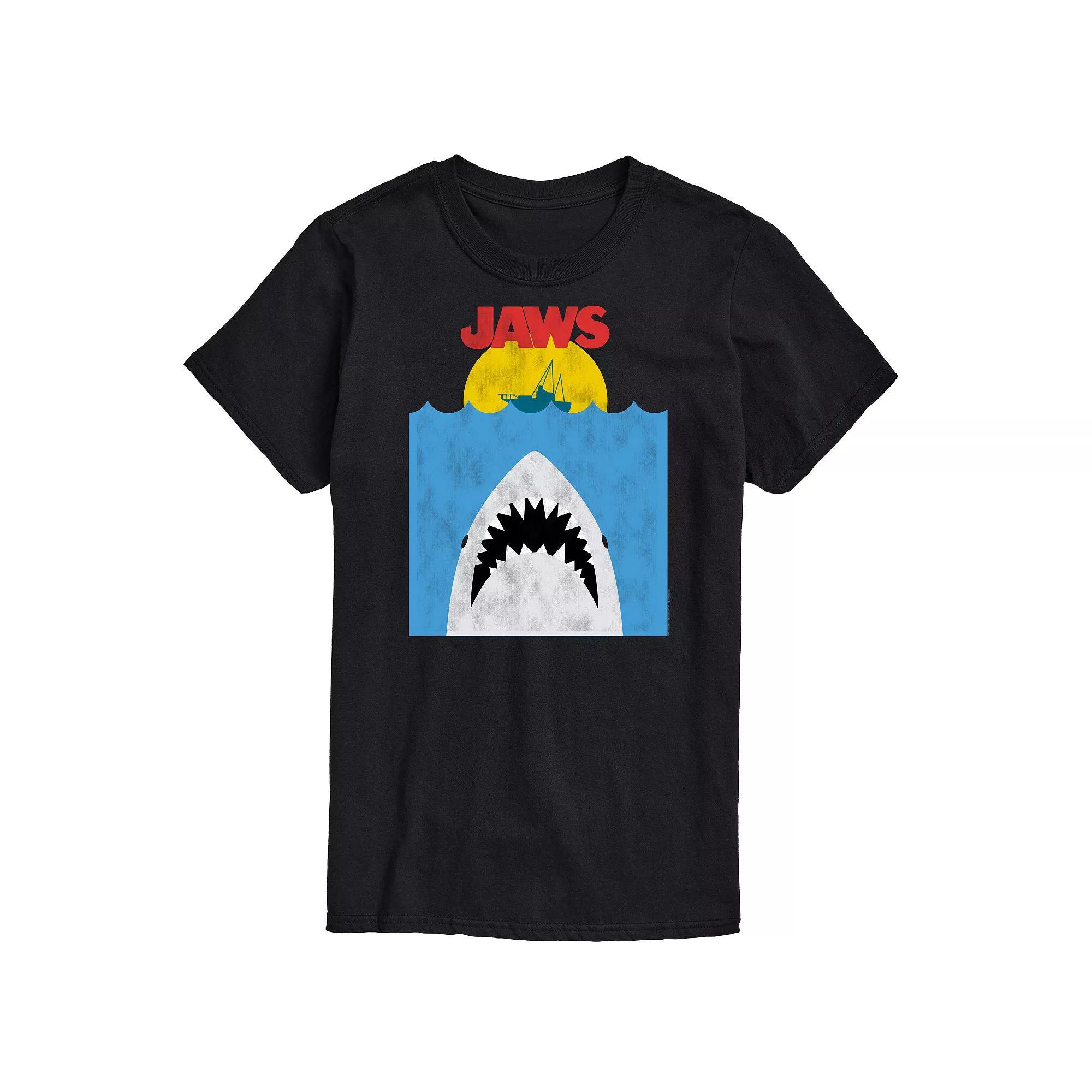 Big & Tall Jaws Bite Tee, Men's, Size: XL Tall, Black Product Image