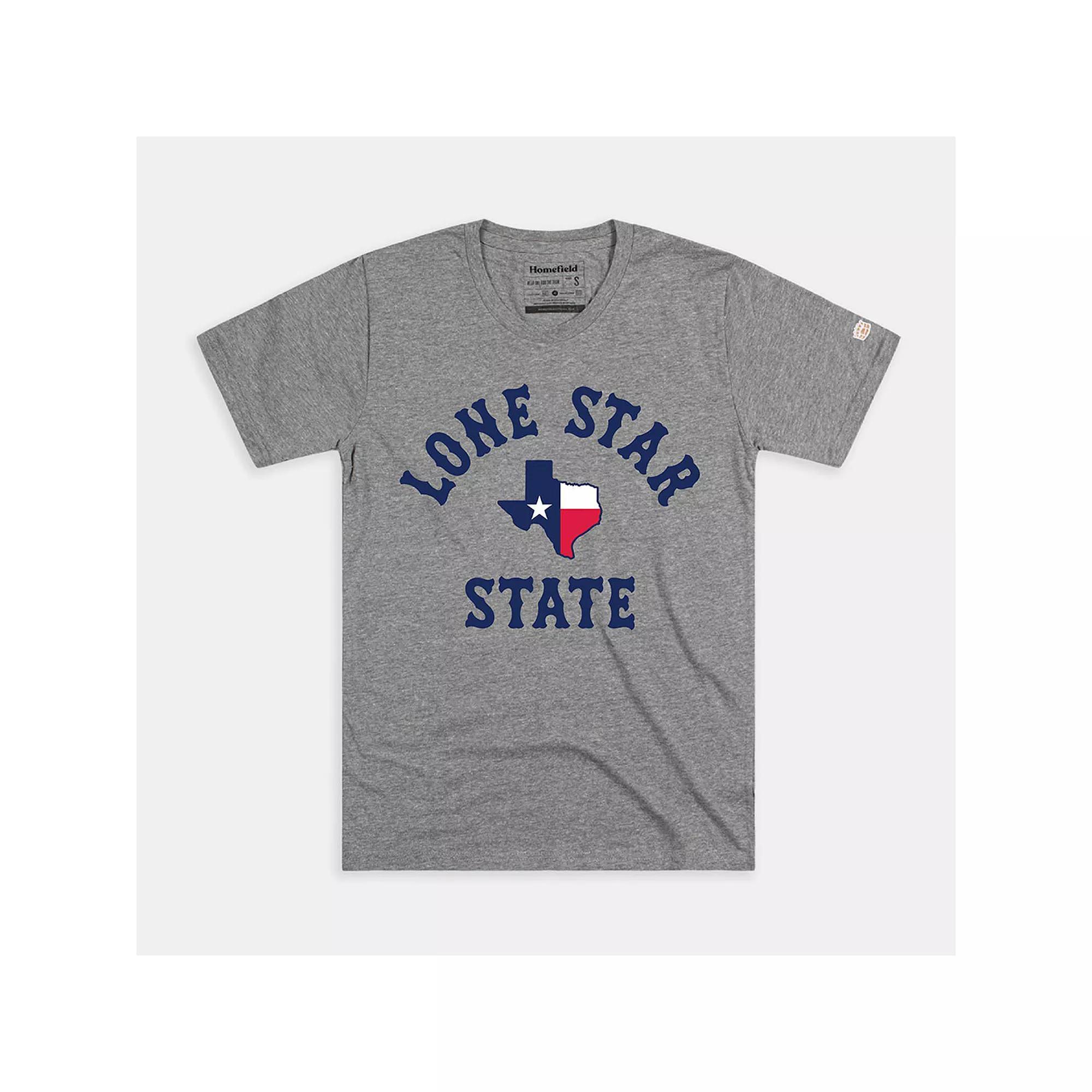 Men's Homefield Texas Lone Star State Graphic Tee, Size: Medium, Gray Product Image