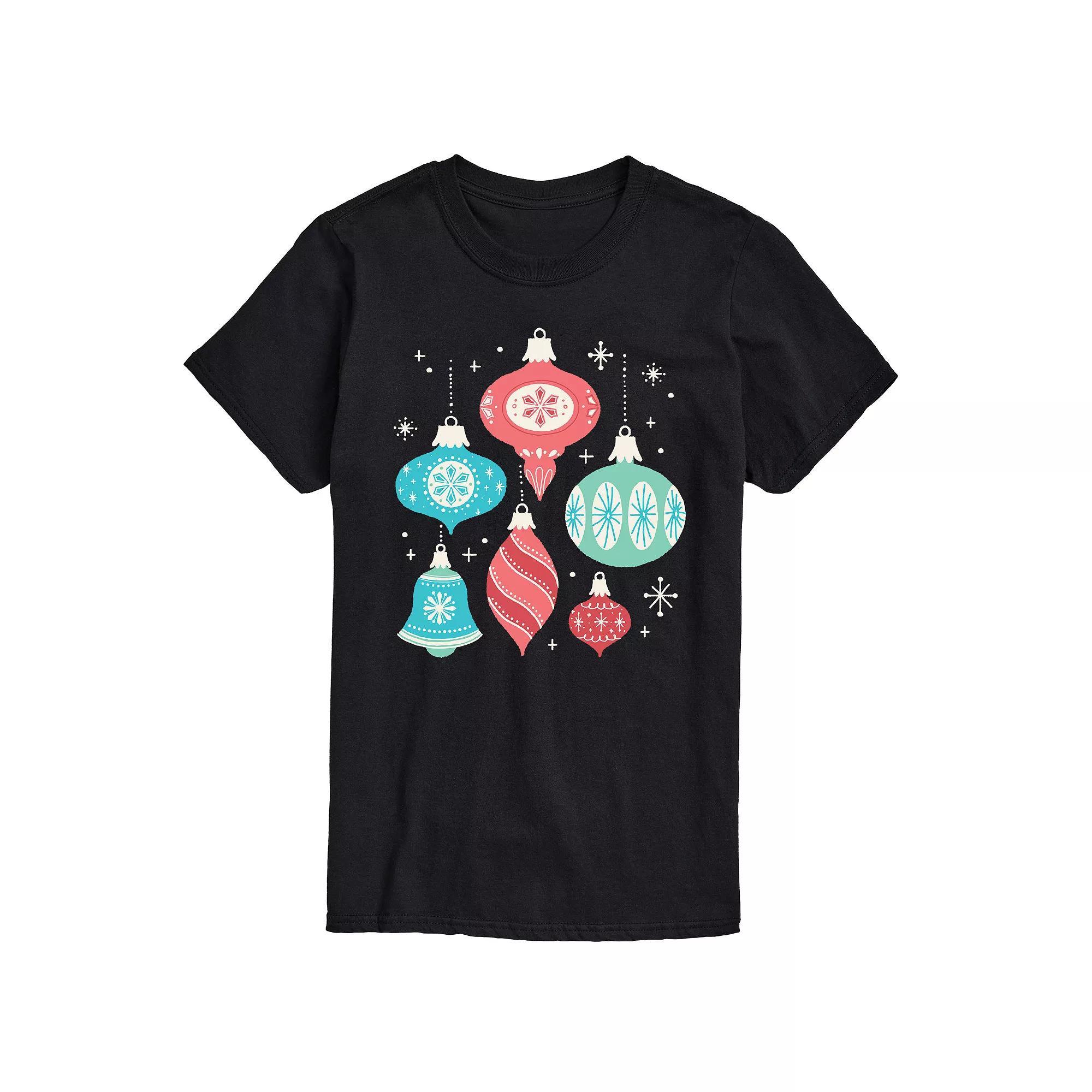 Big & Tall Retro Ornaments Graphic Tee, Men's,  Product Image