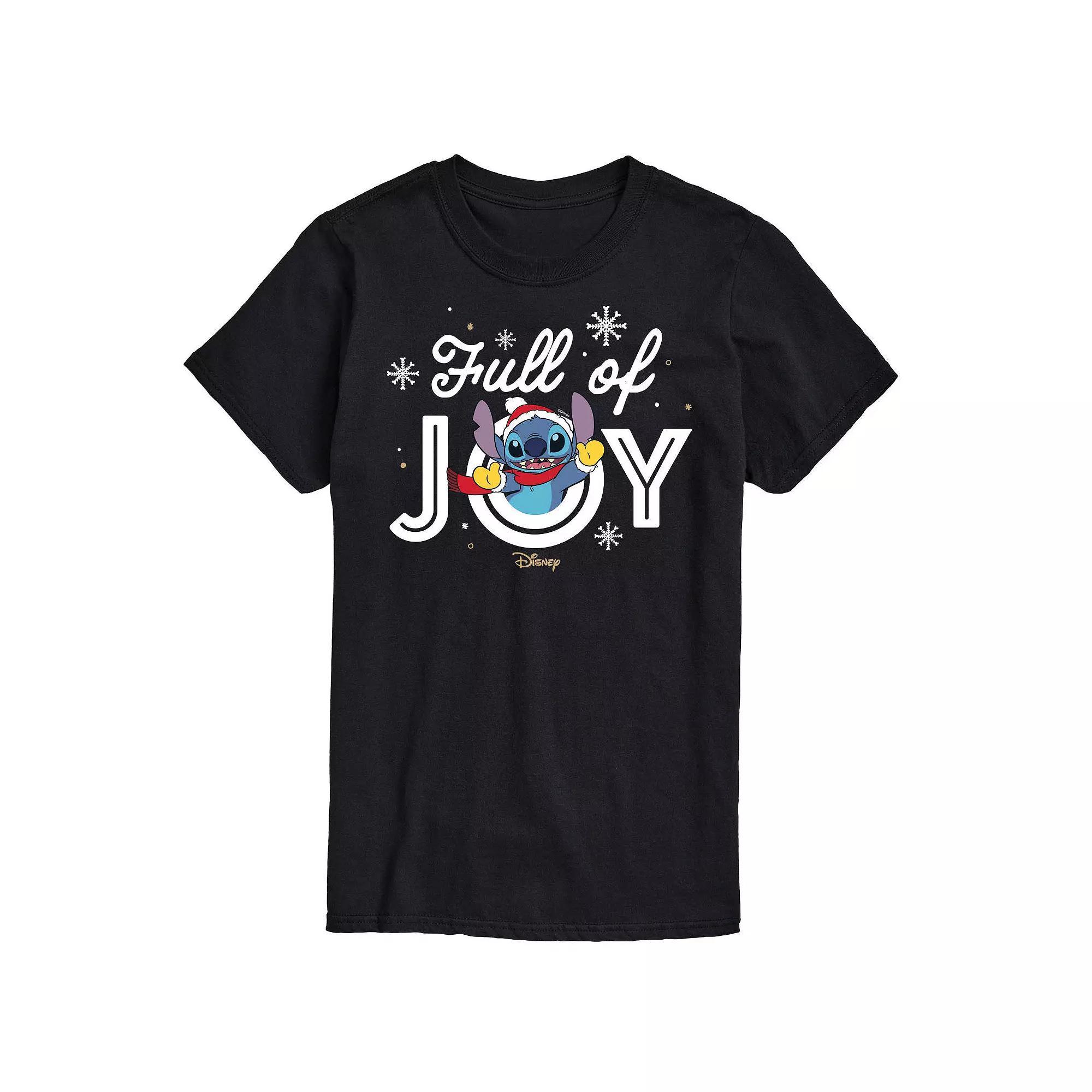 Disney's Lilo & Stitch Men's Full Of Joy Graphic Tee, Size: Large, Blue Product Image