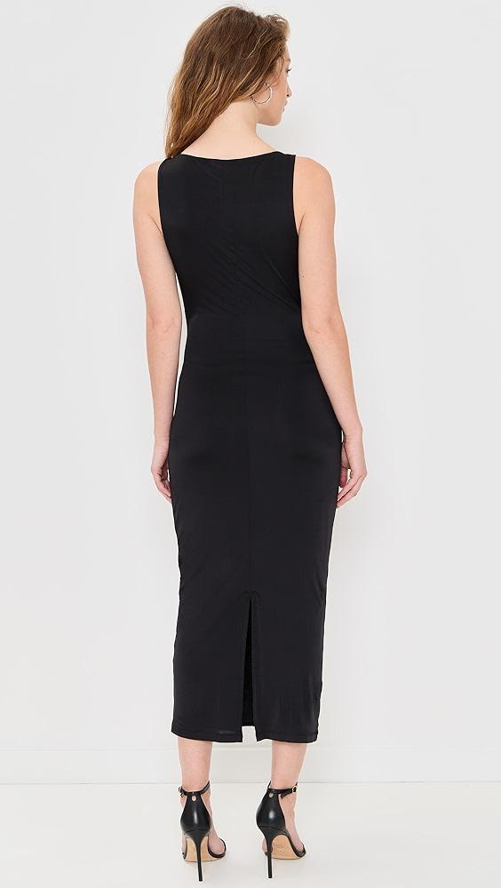 Good American Slinky Jersey Ruched Midi Dress | Shopbop Product Image