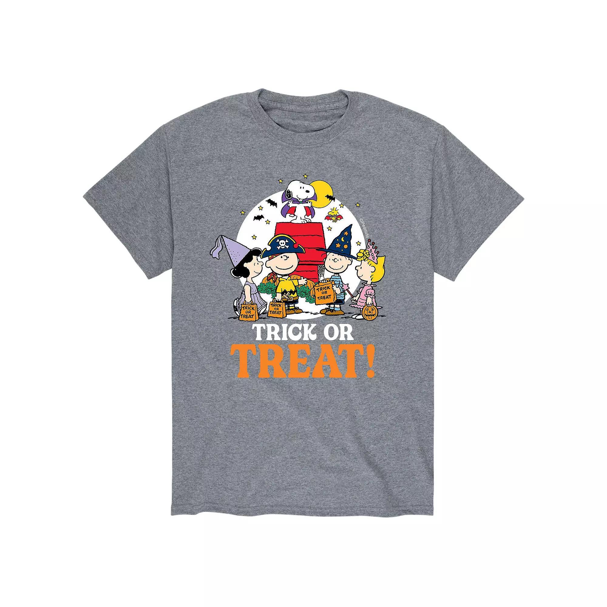 Big & Tall Peanuts Trick Or Treat Tee, Men's,  Product Image