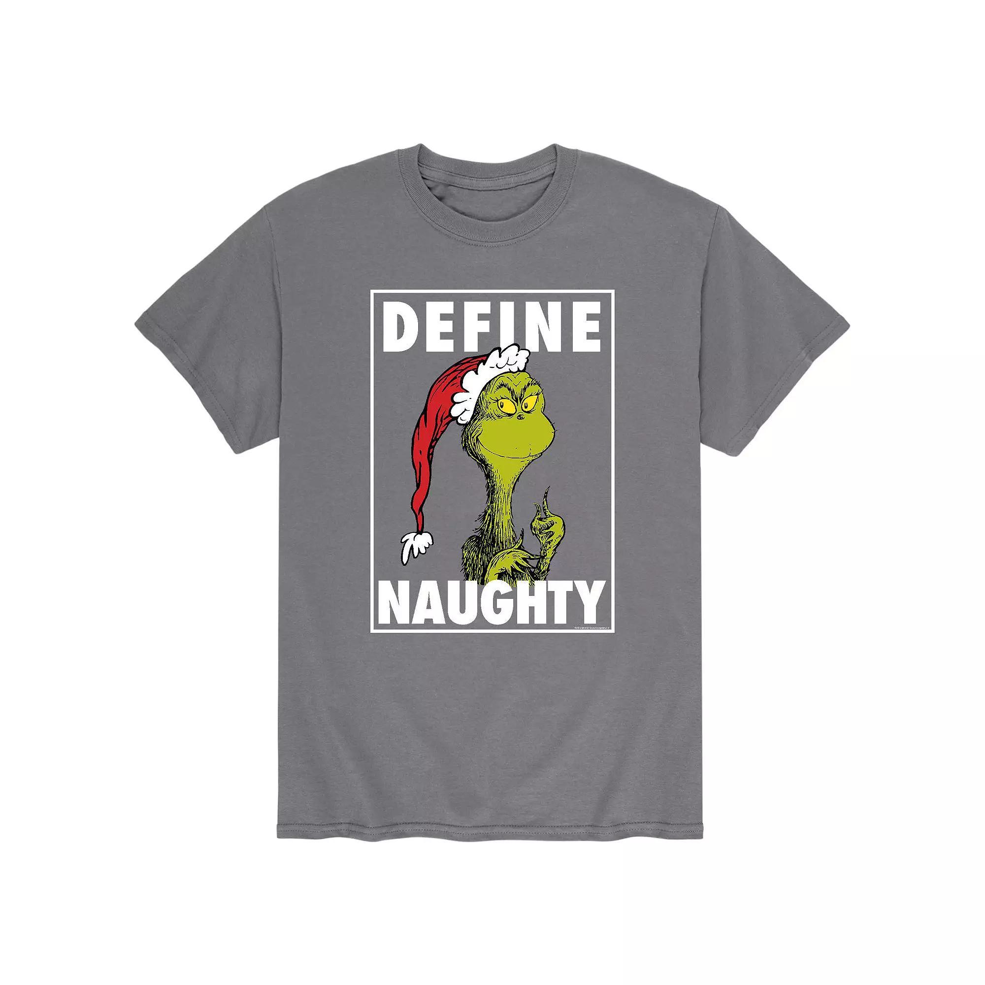 Big & Tall Dr. Seuss Define Naughty Tee, Men's,  Product Image