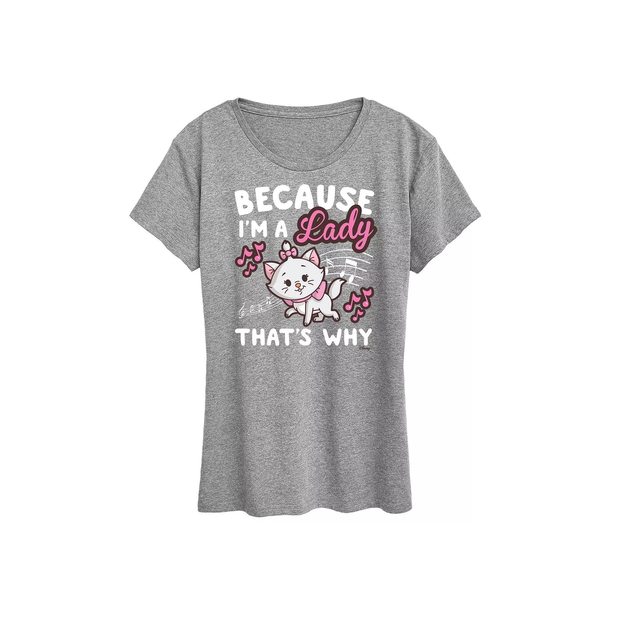 Disney's The Aristocats Women's I'm A Lady Graphic Tee, Girl's,  Product Image