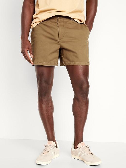 Slim Built-In Flex Rotation Chino Shorts -- 5-inch inseam Product Image