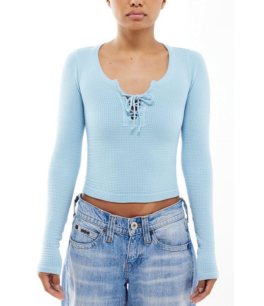 BDG Urban Outfitters Long Sleeve Knockout Top Product Image