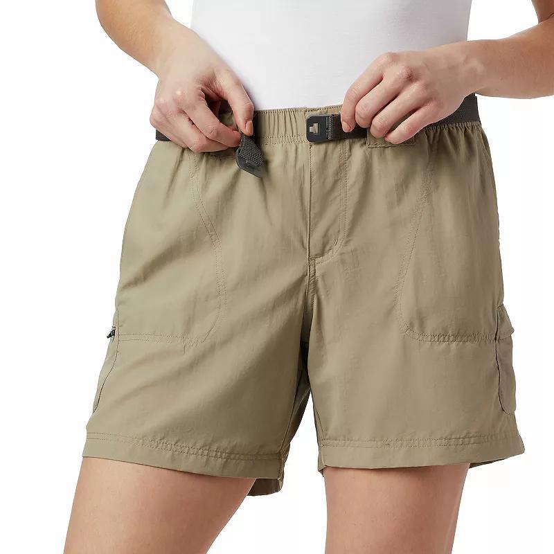 Womens Columbia Sandy River Water-Resistant Cargo Shorts White Product Image