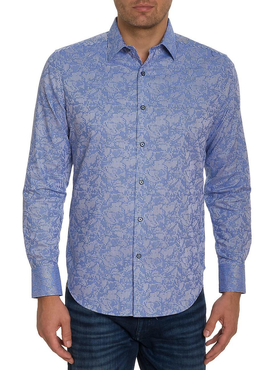 Men's Electric Slide Cotton-Stretch Sport Shirt Product Image