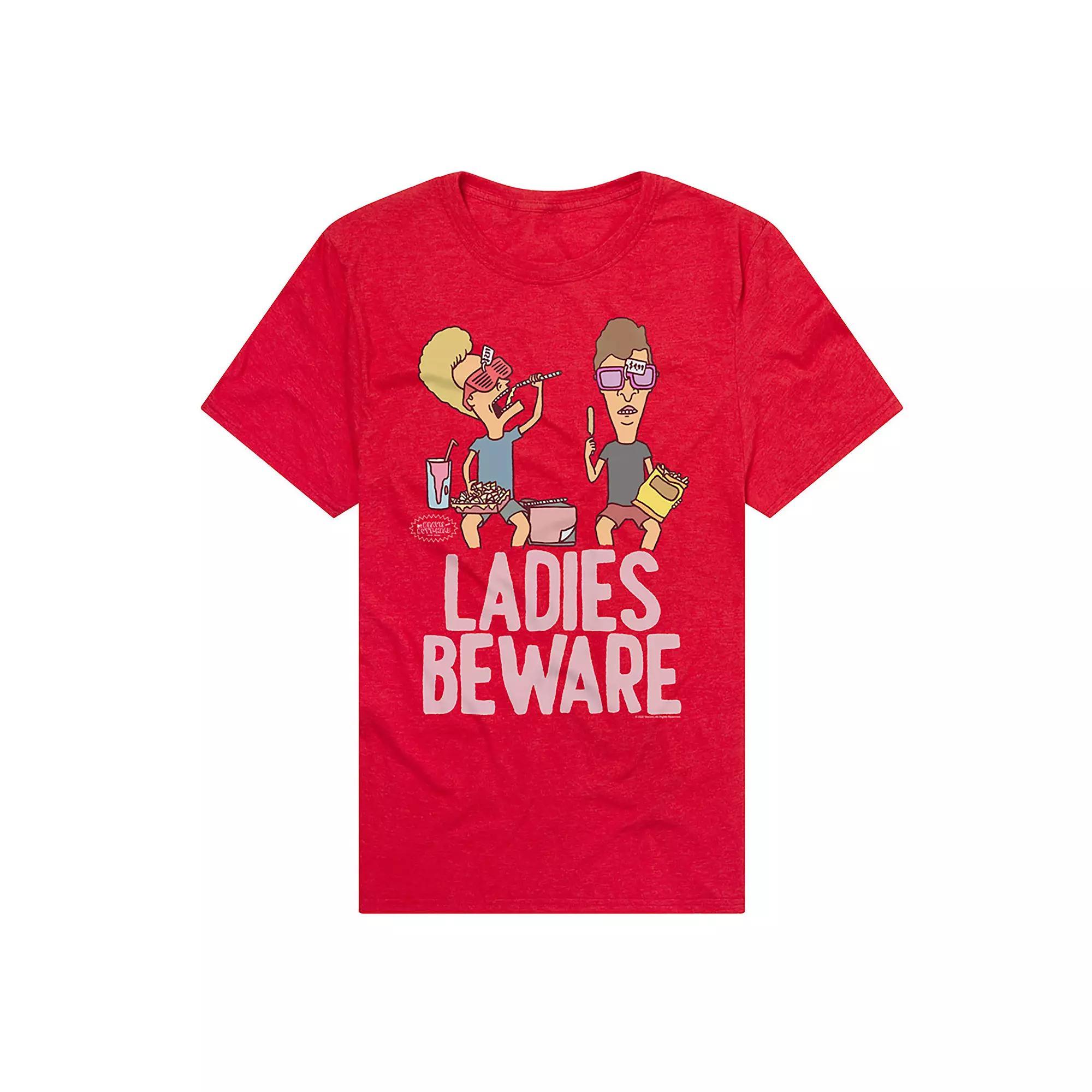 Men's MTV Ladies Beware Graphic Tee, Size: Large, Red Product Image