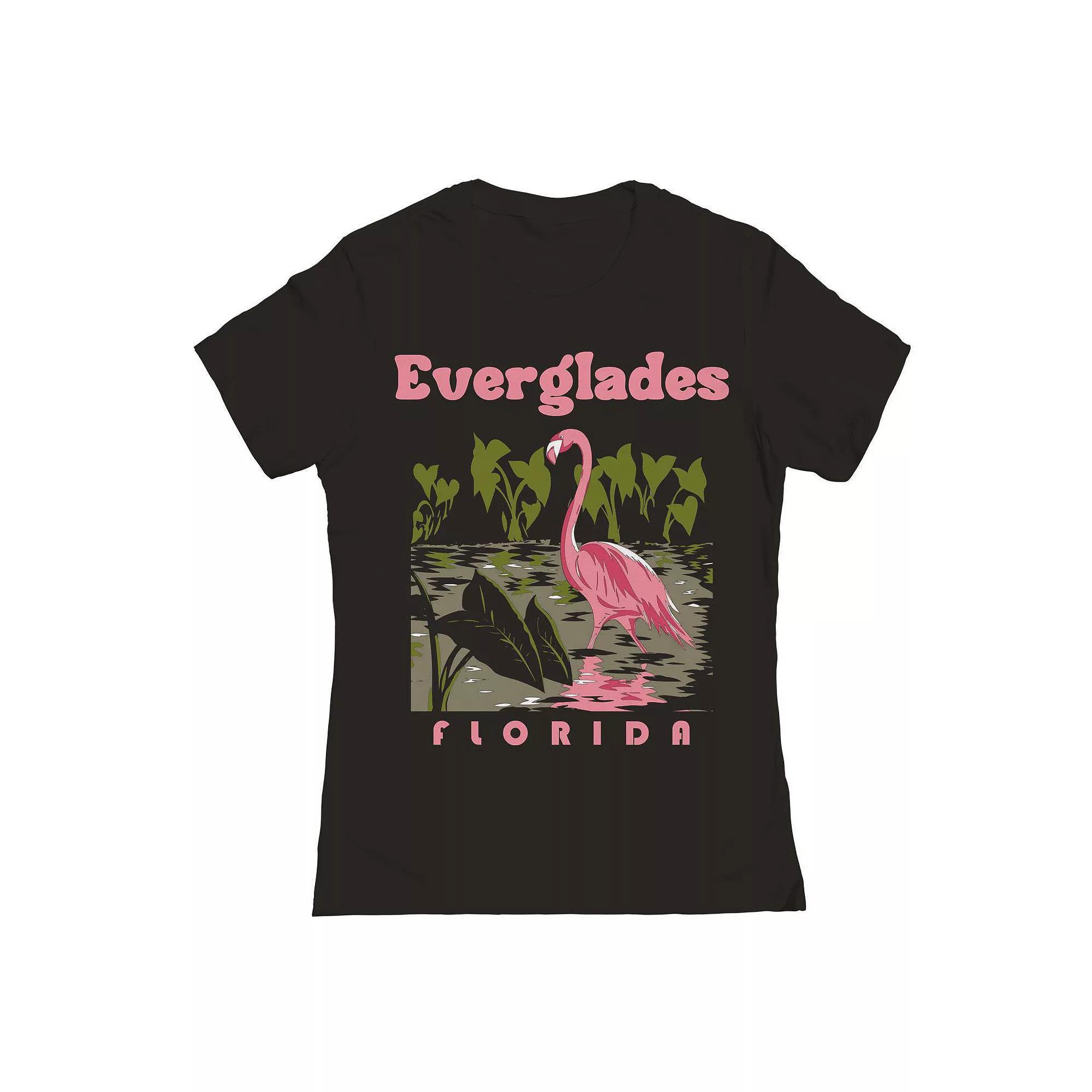 Junior's Everglades Graphic Tee, Girl's, Size: Large, Black Product Image