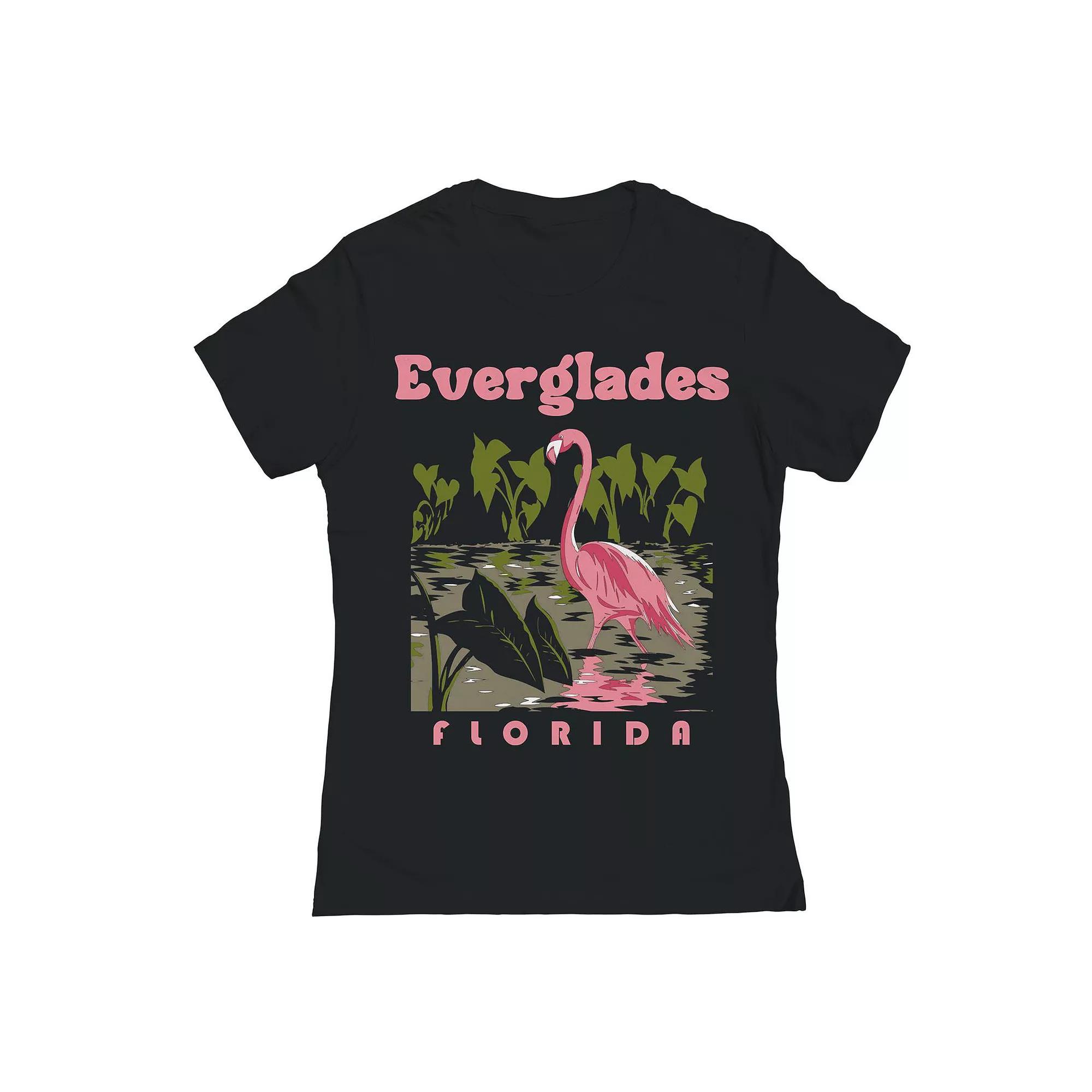 Junior's Everglades Graphic Tee, Girl's, Size: Large, Black Product Image