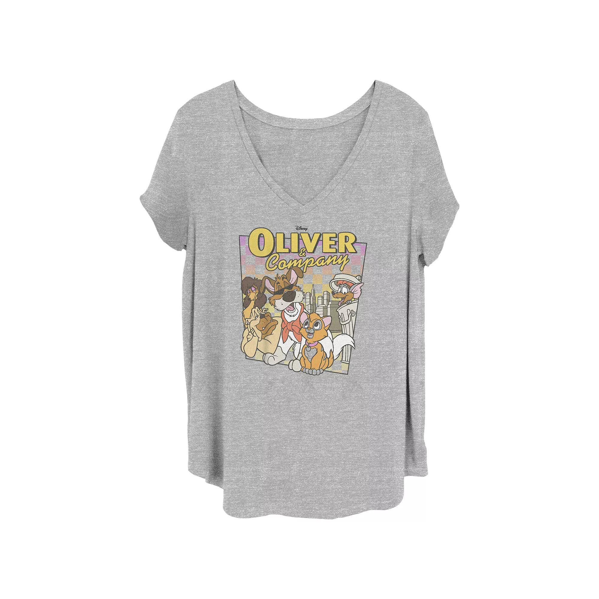 Juniors' Plus The Moon Made Me Do It Poster V-Neck Graphic Tee, Women's,  Product Image