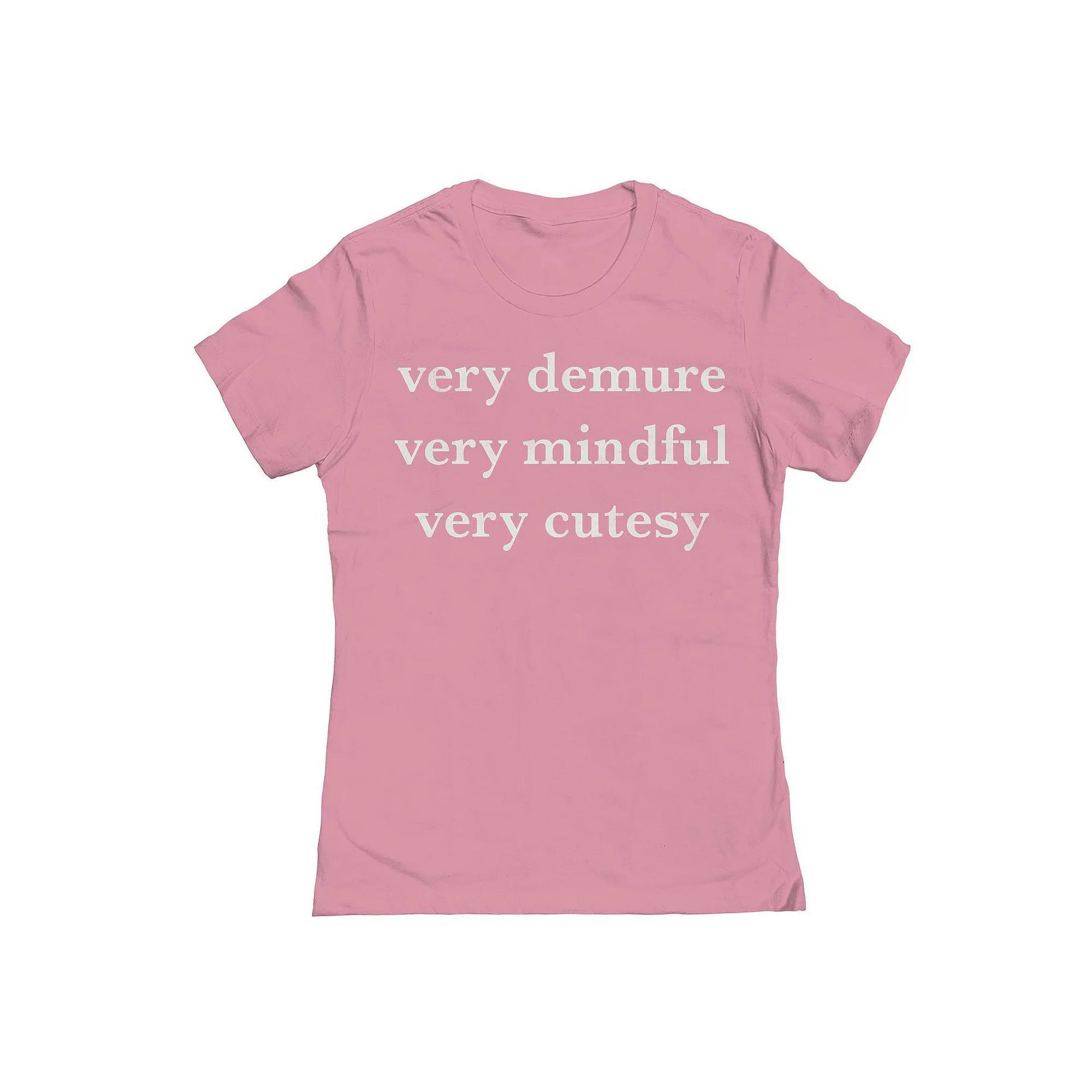 Junior's Grayson Threads The Label Very Demure Repeat Graphic Tee, Girl's,  Product Image