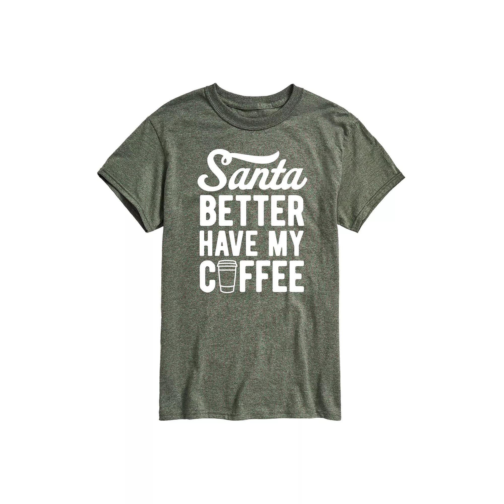 Men's Santa Better Have My Coffee Tee,  Product Image